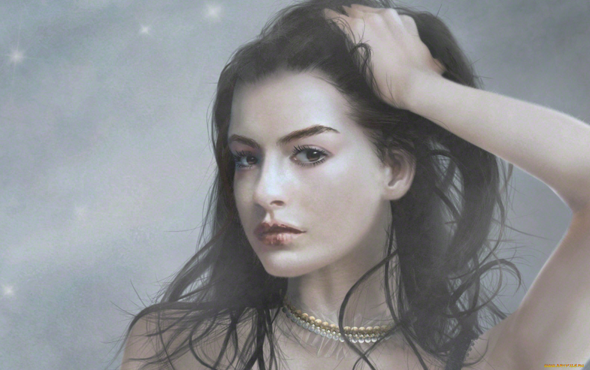 рисованное, люди, девушка