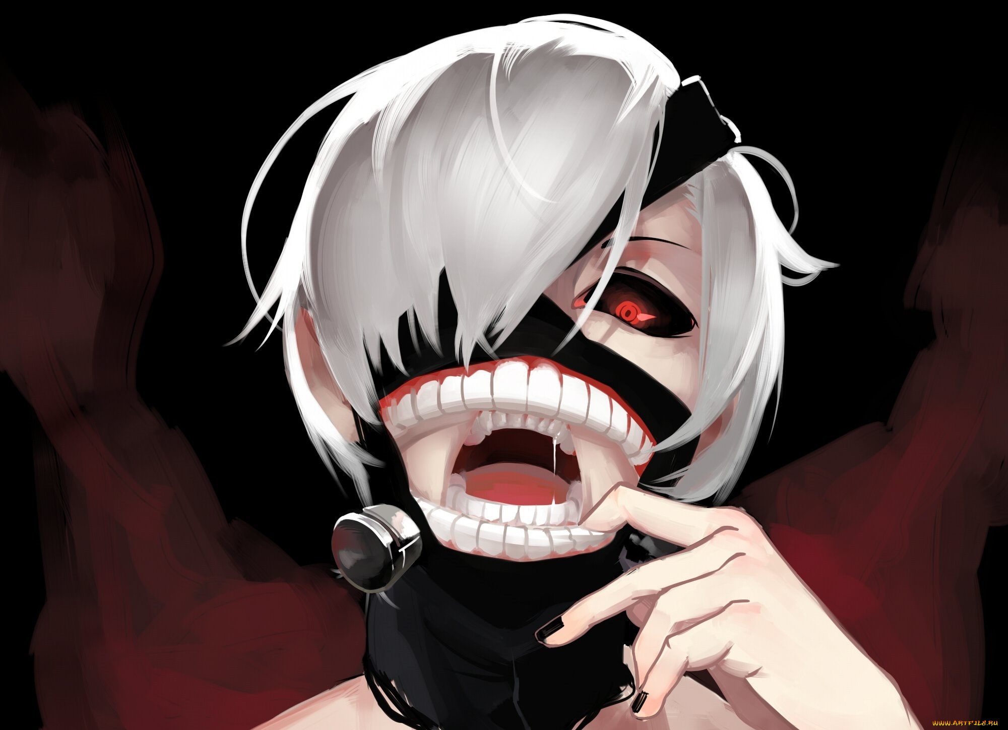 аниме, tokyo, ghoul, канеки