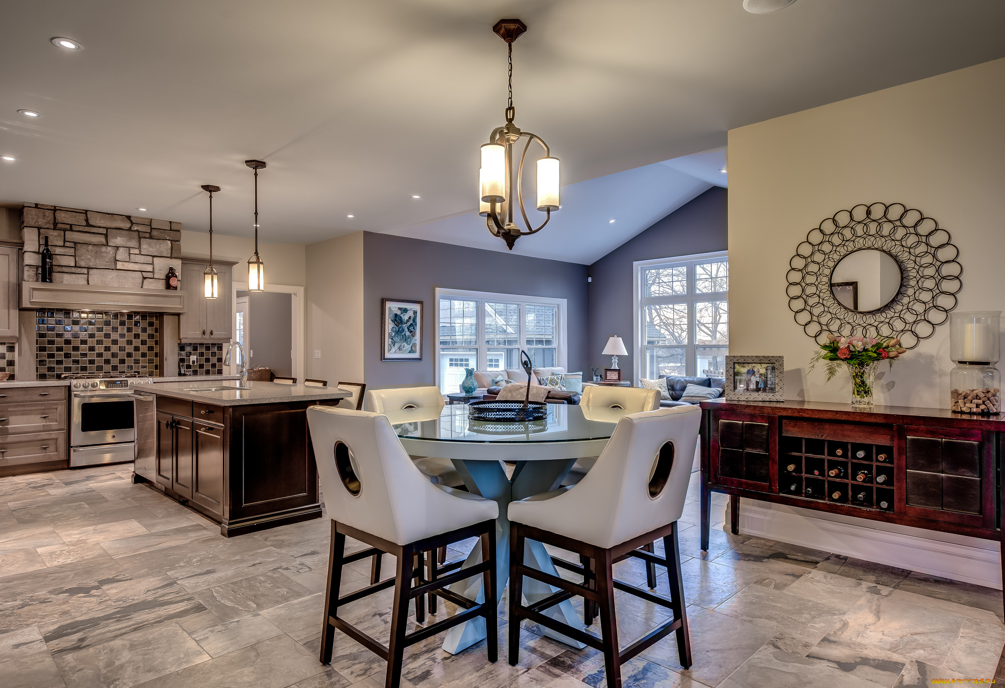 интерьер, кухня, мебель, комната