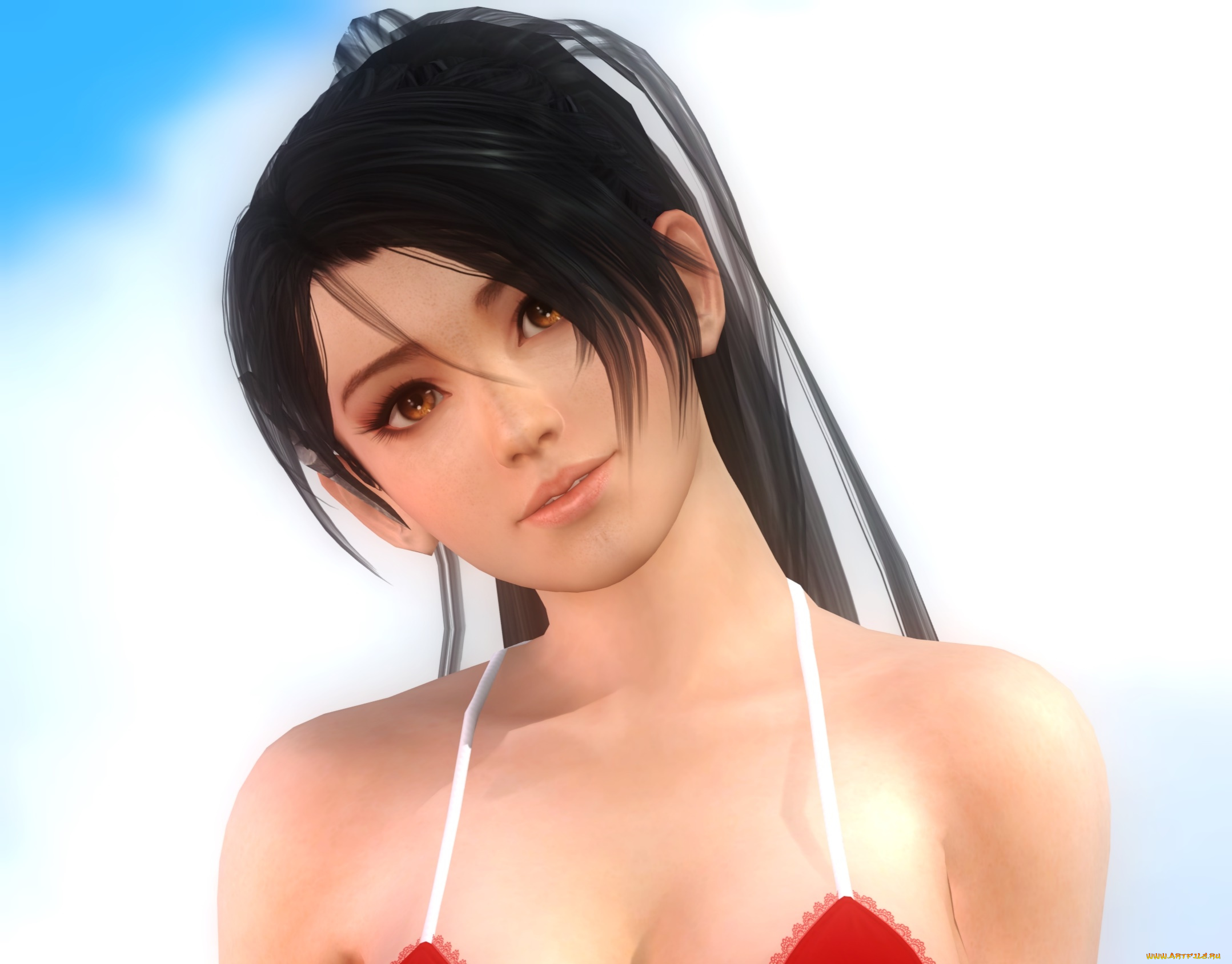 3д, графика, портрет, , portraits, фон, взгляд, девушка