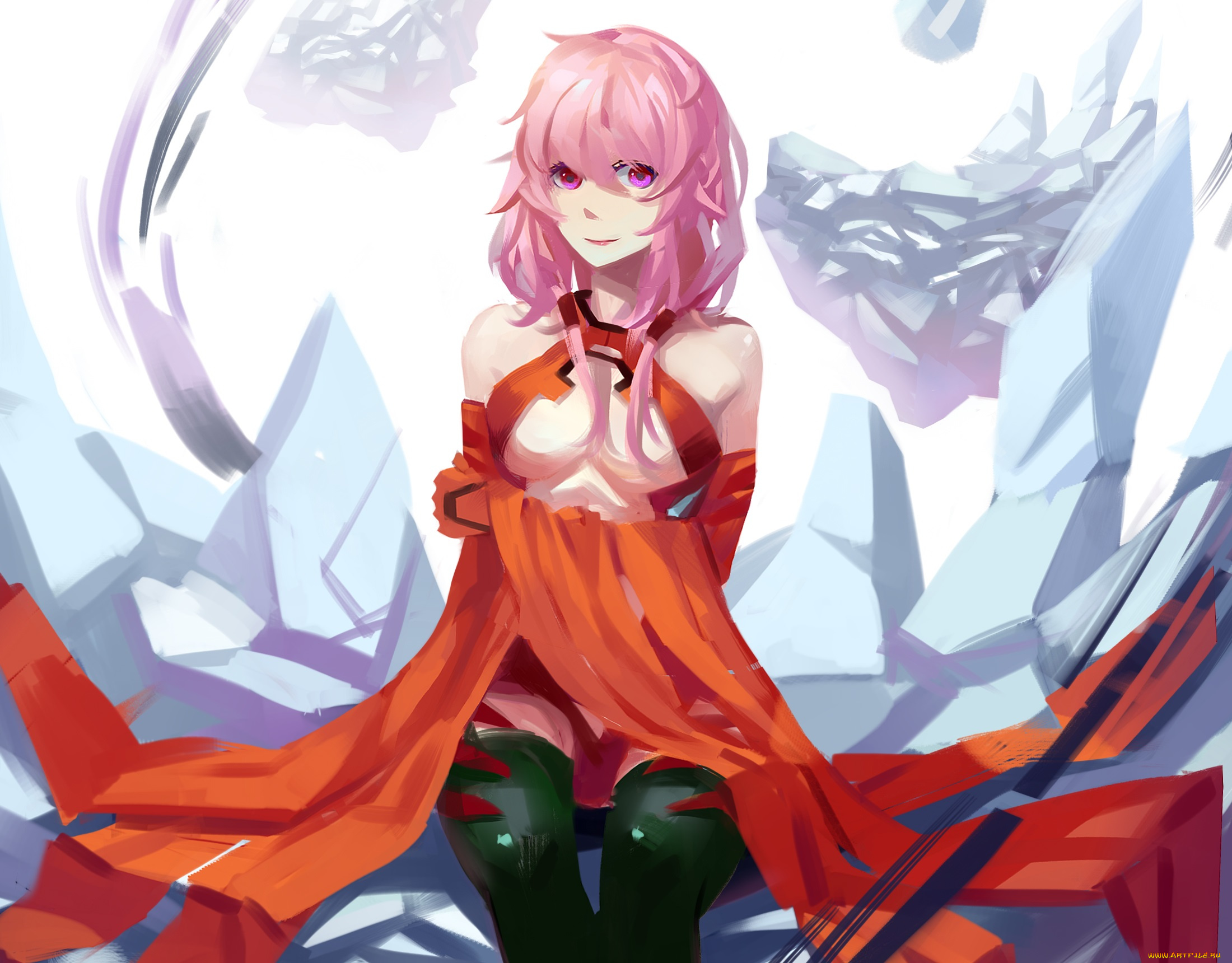 аниме, guilty, crown, инори