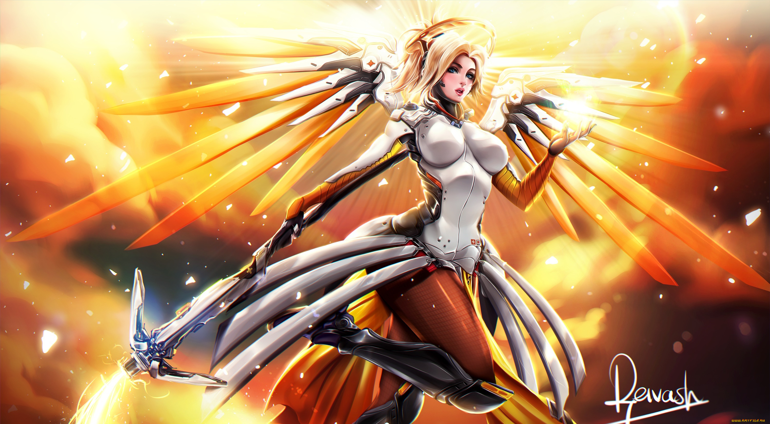 видео, игры, overwatch, девушка