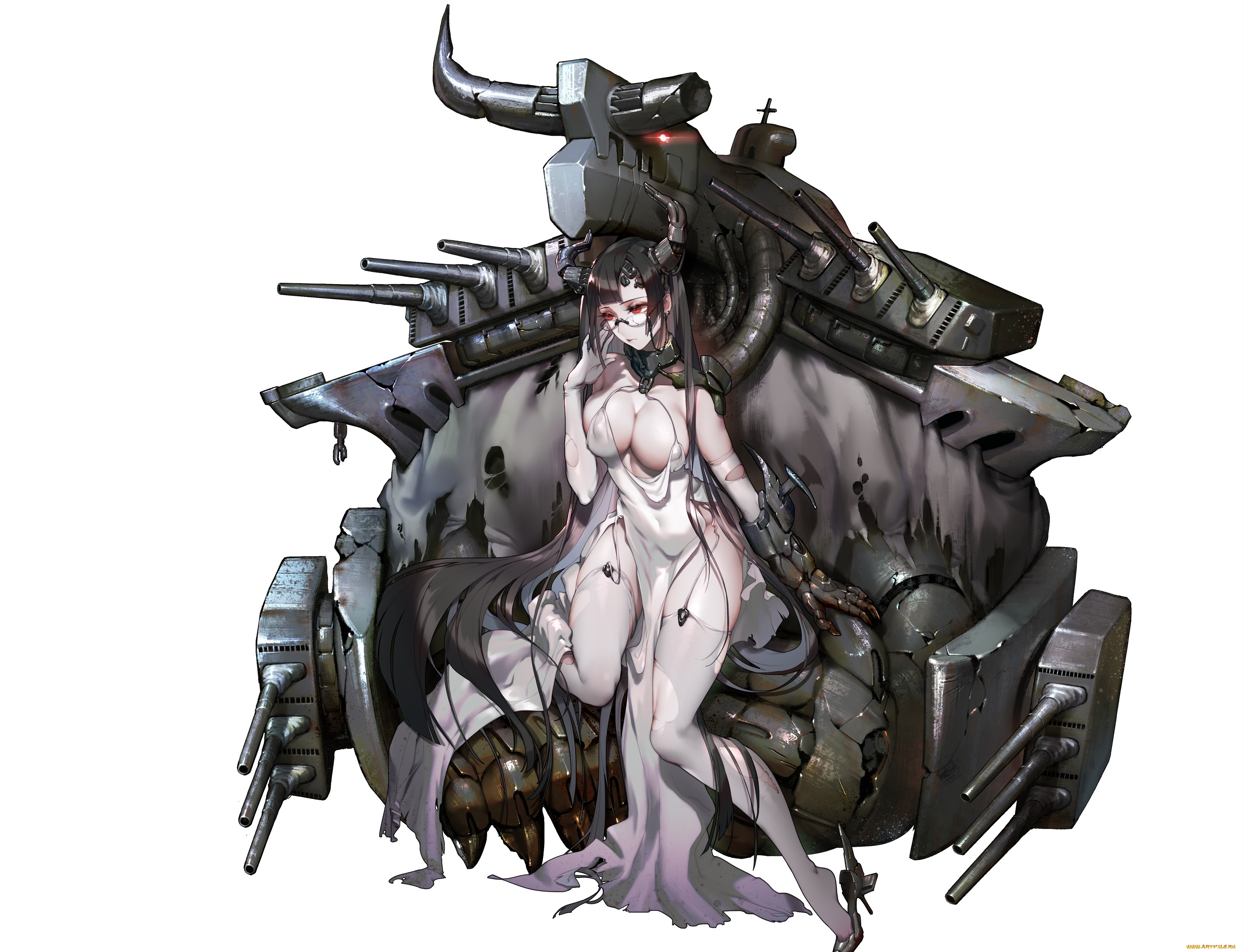 аниме, оружие, , техника, , технологии, девушка