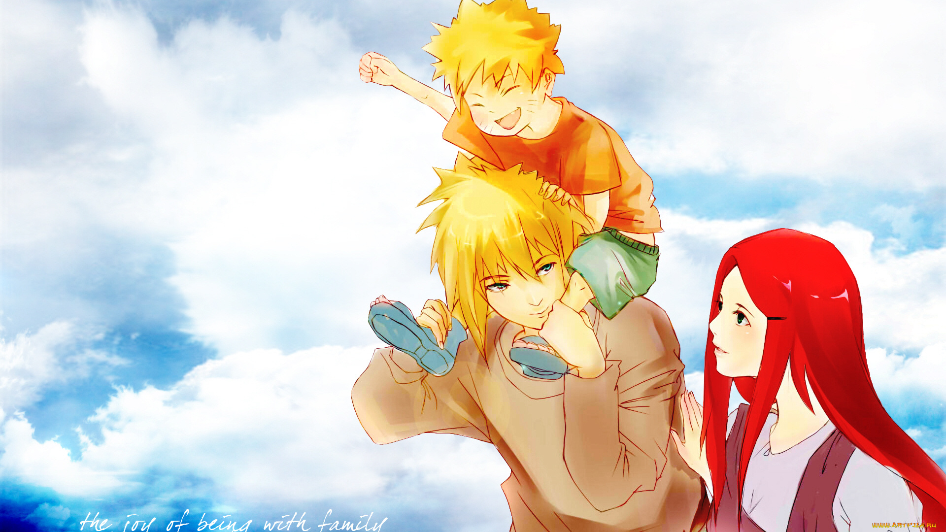 аниме, naruto, семья