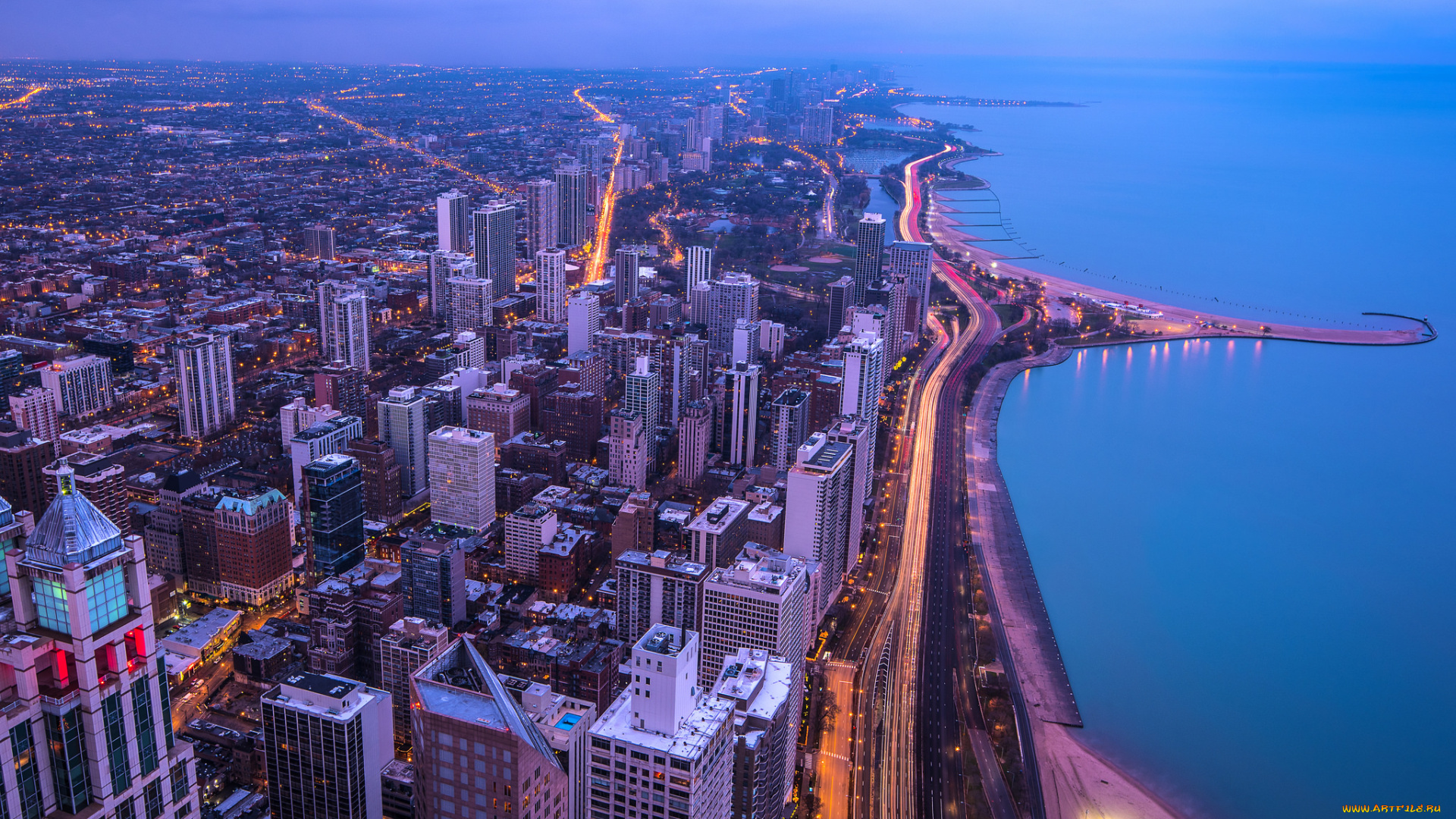 chicago`s, gold, coast, города, Чикаго, , сша, побережье