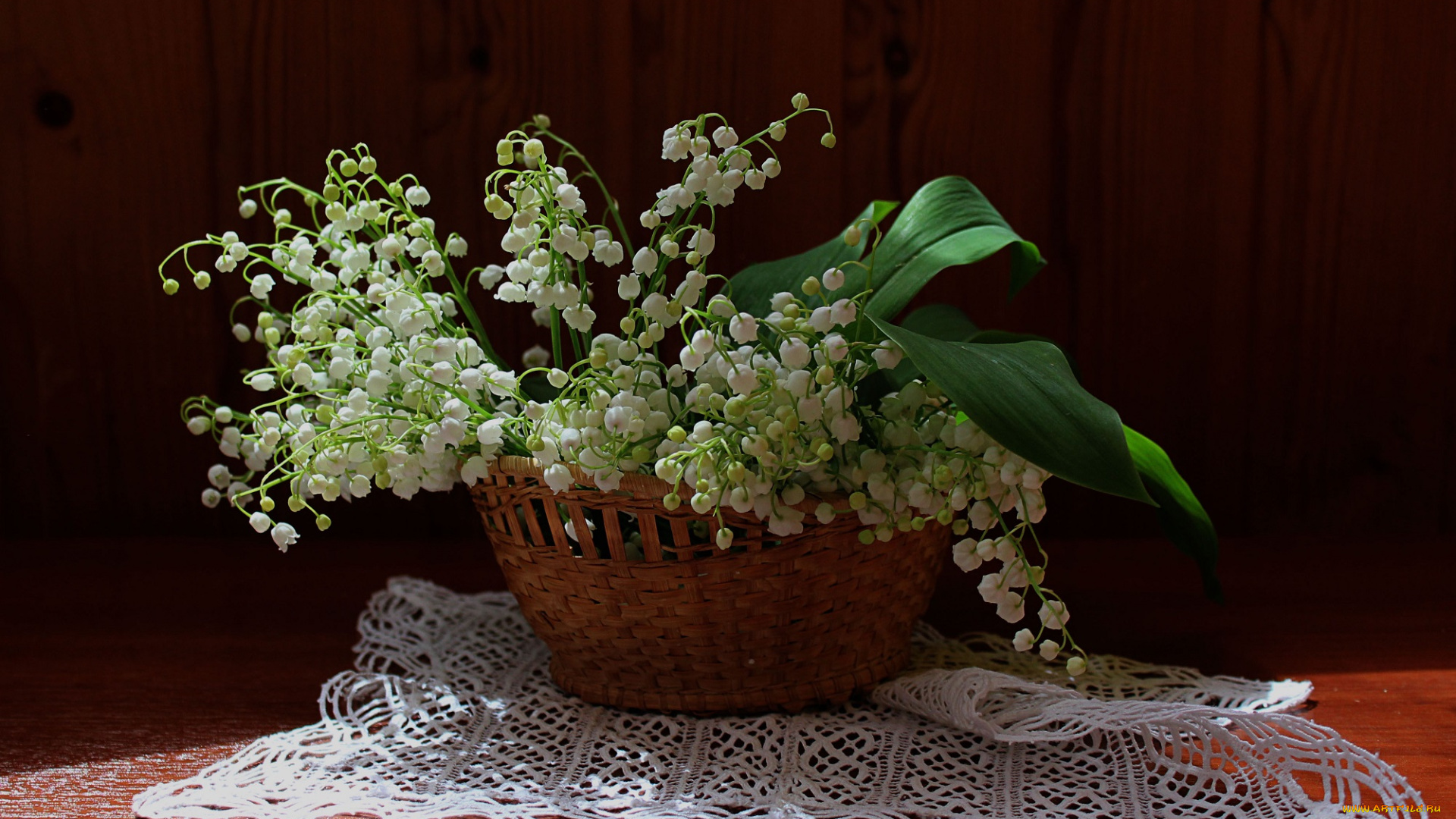 цветы, ландыши, букет, натюрморт