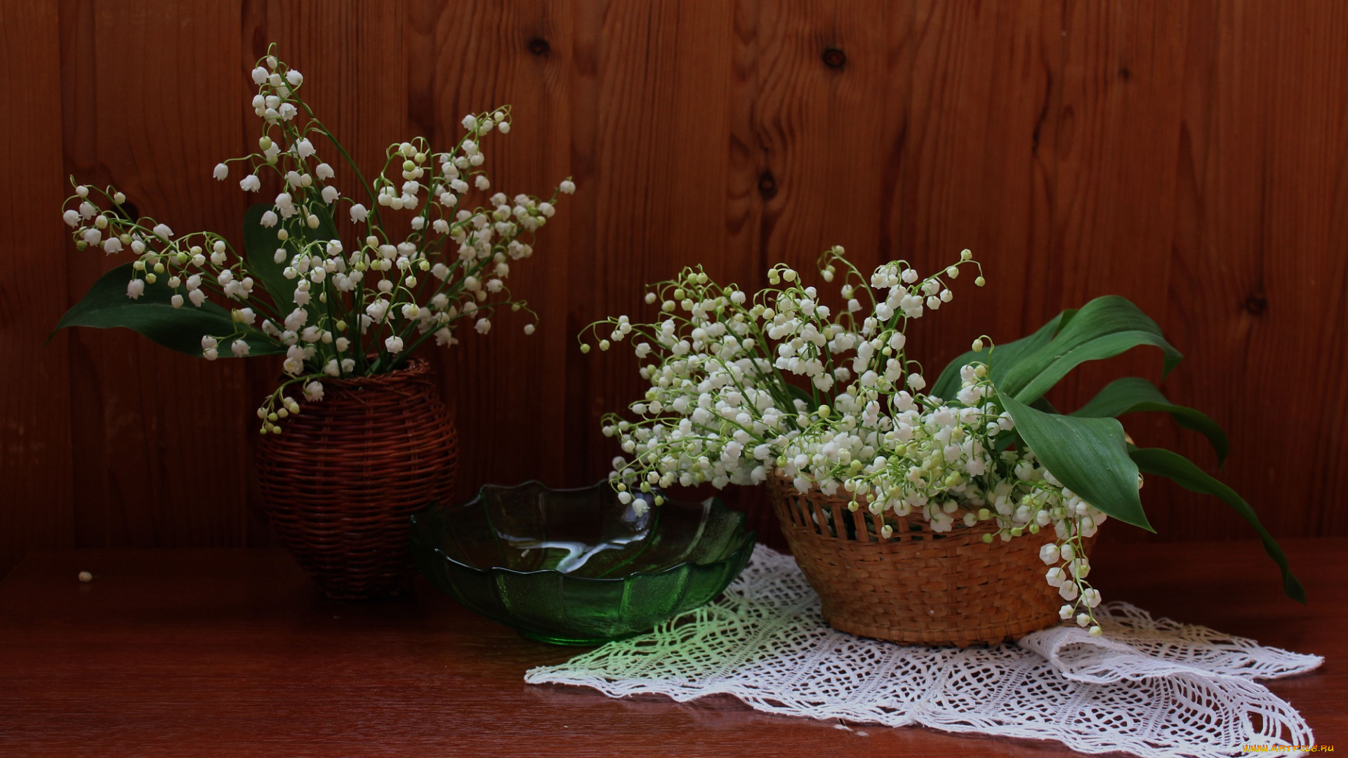 цветы, ландыши, растения, флора, натюрморт