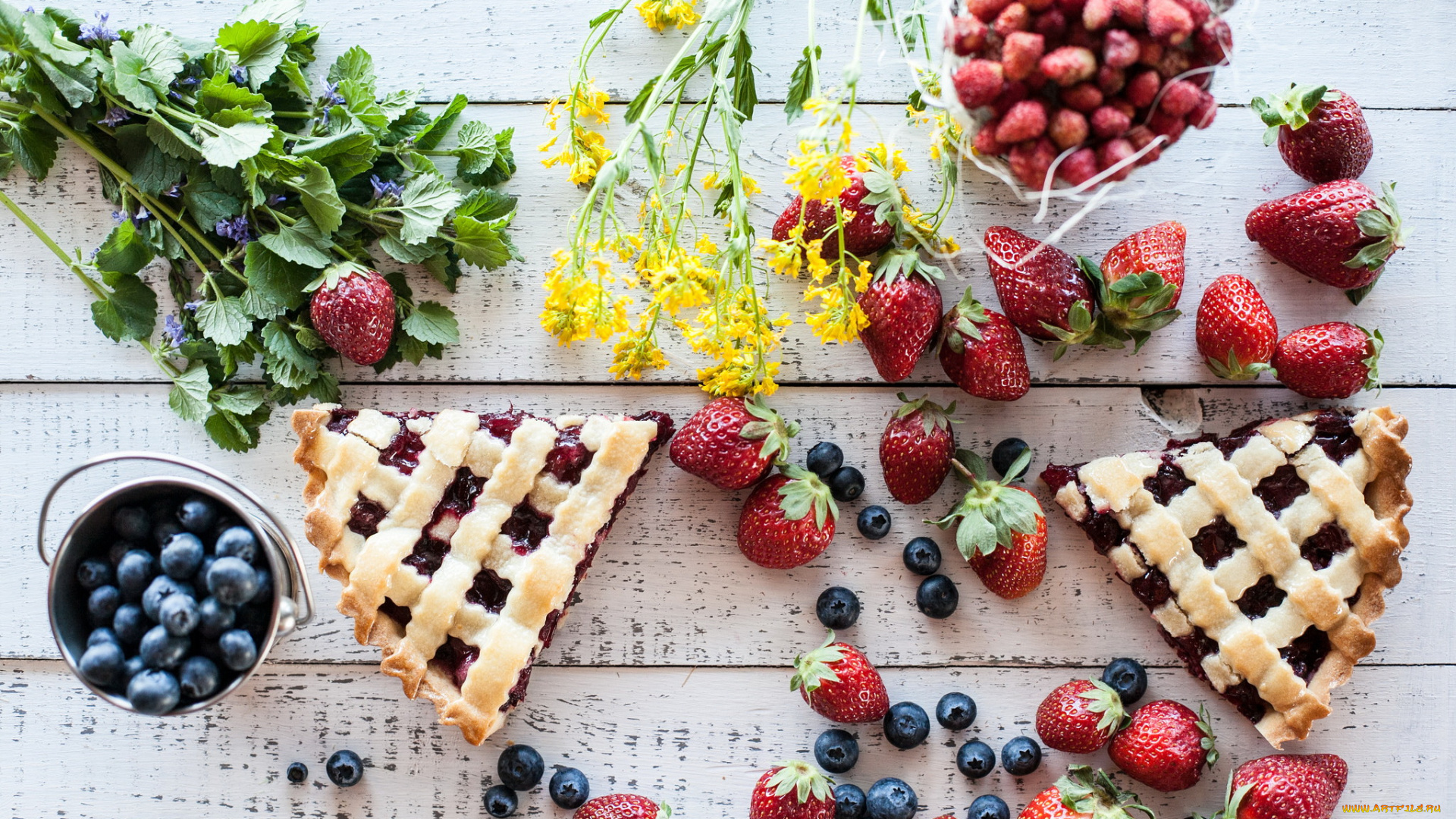 еда, пироги, пирог, начинка, фрукты, ягоды, цветы