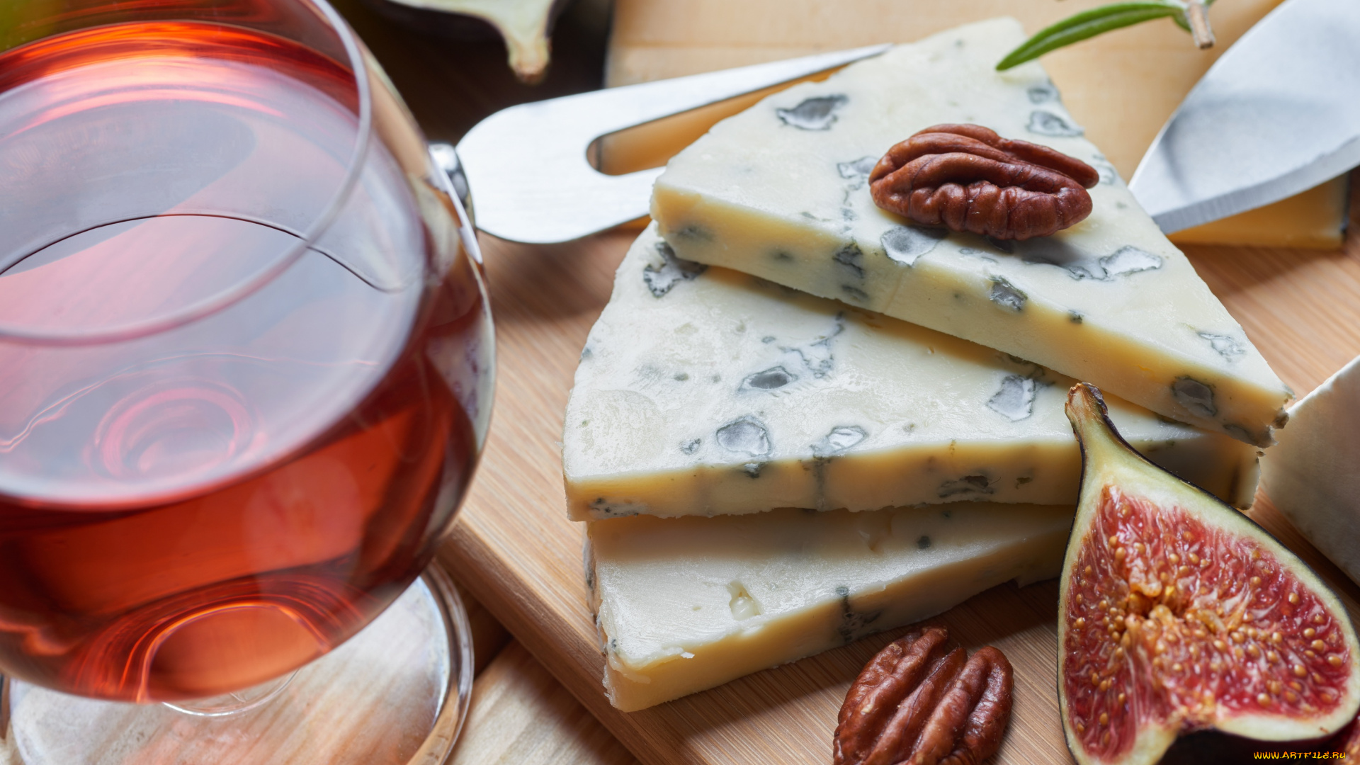 еда, сырные, изделия, хлеб, виноград, орехи, зелень, сыр, инжир