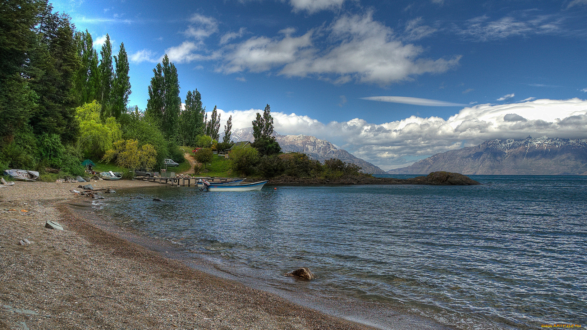 корабли, лодки, , шлюпки, река, лес