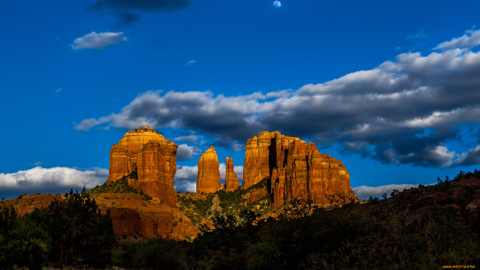 природа, горы, аризона, скалы