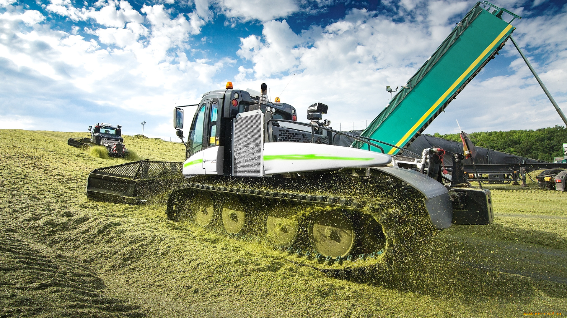 техника, тракторы, на, гусенецах, сельхоз, работы