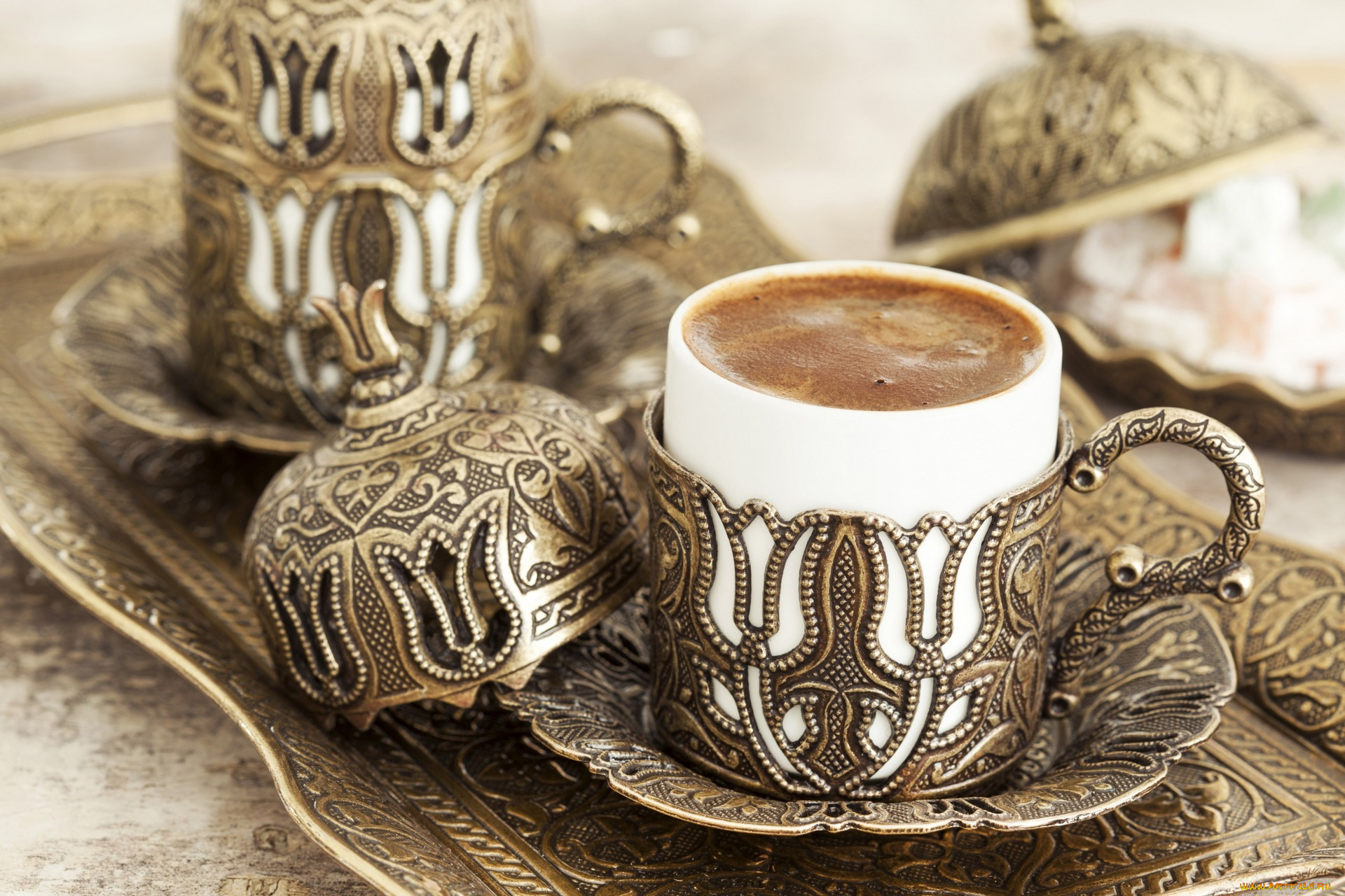 еда, кофе, , кофейные, зёрна, подстаканники, блюдца, поднос