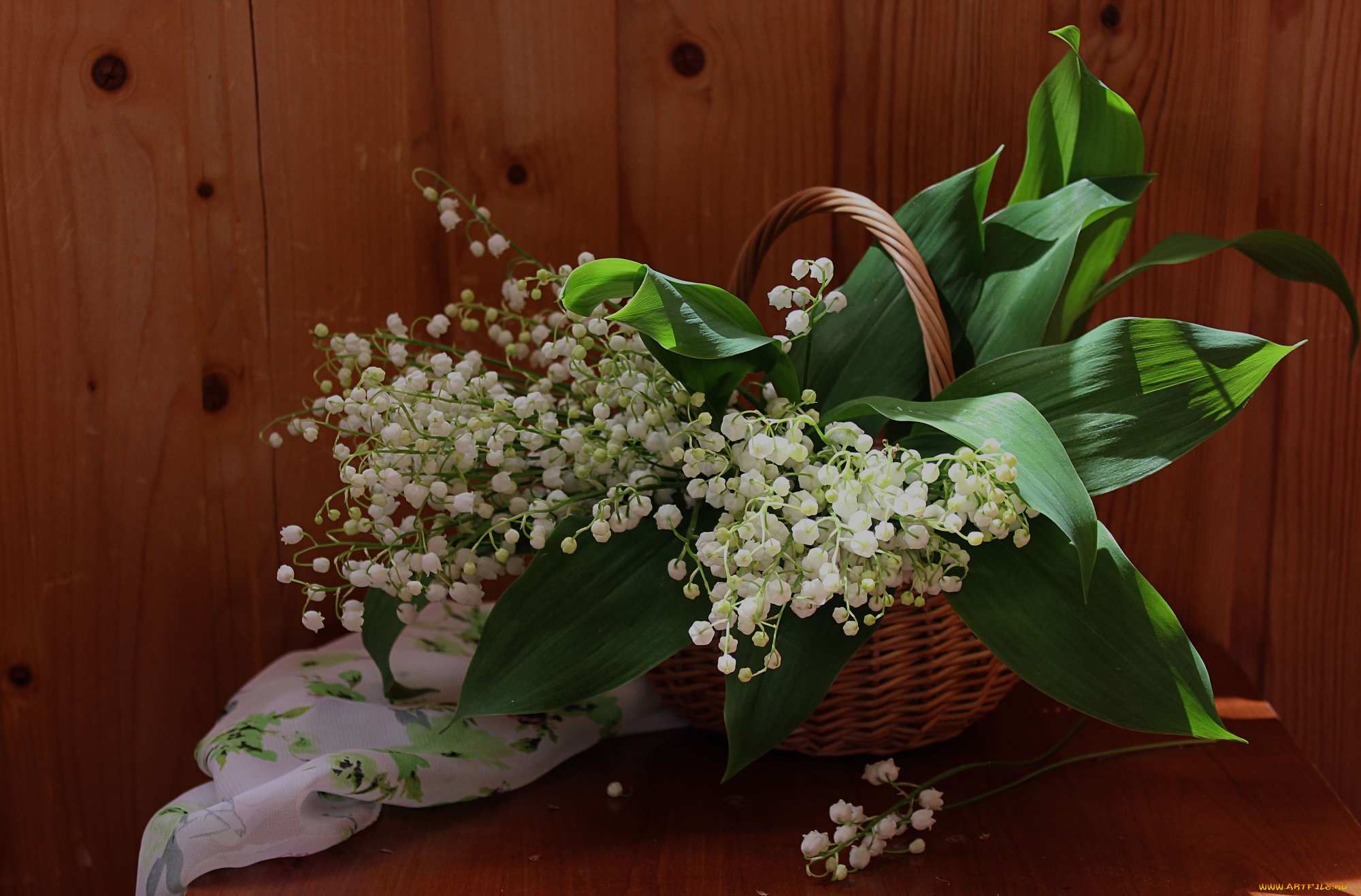 цветы, ландыши, вечер, лето, свечи, сирень