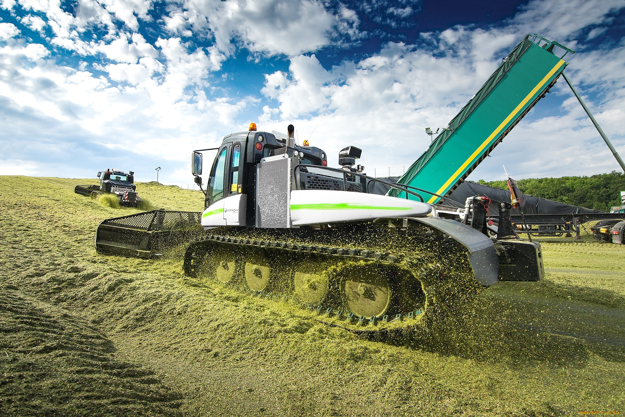 техника, тракторы, на, гусенецах, сельхоз, работы