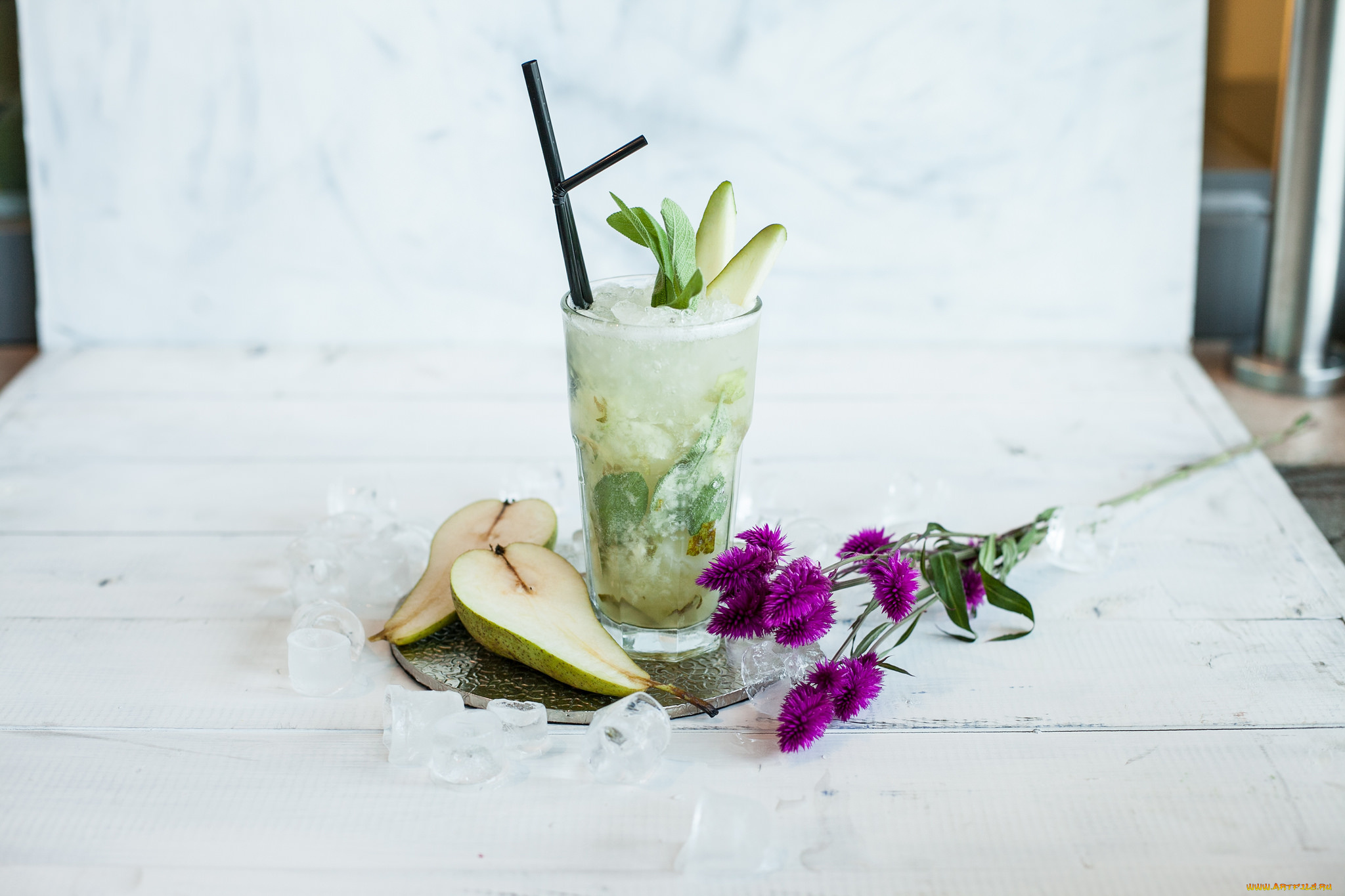 еда, напитки, , коктейль, напиток, лед, холодный, вкусный, цветы