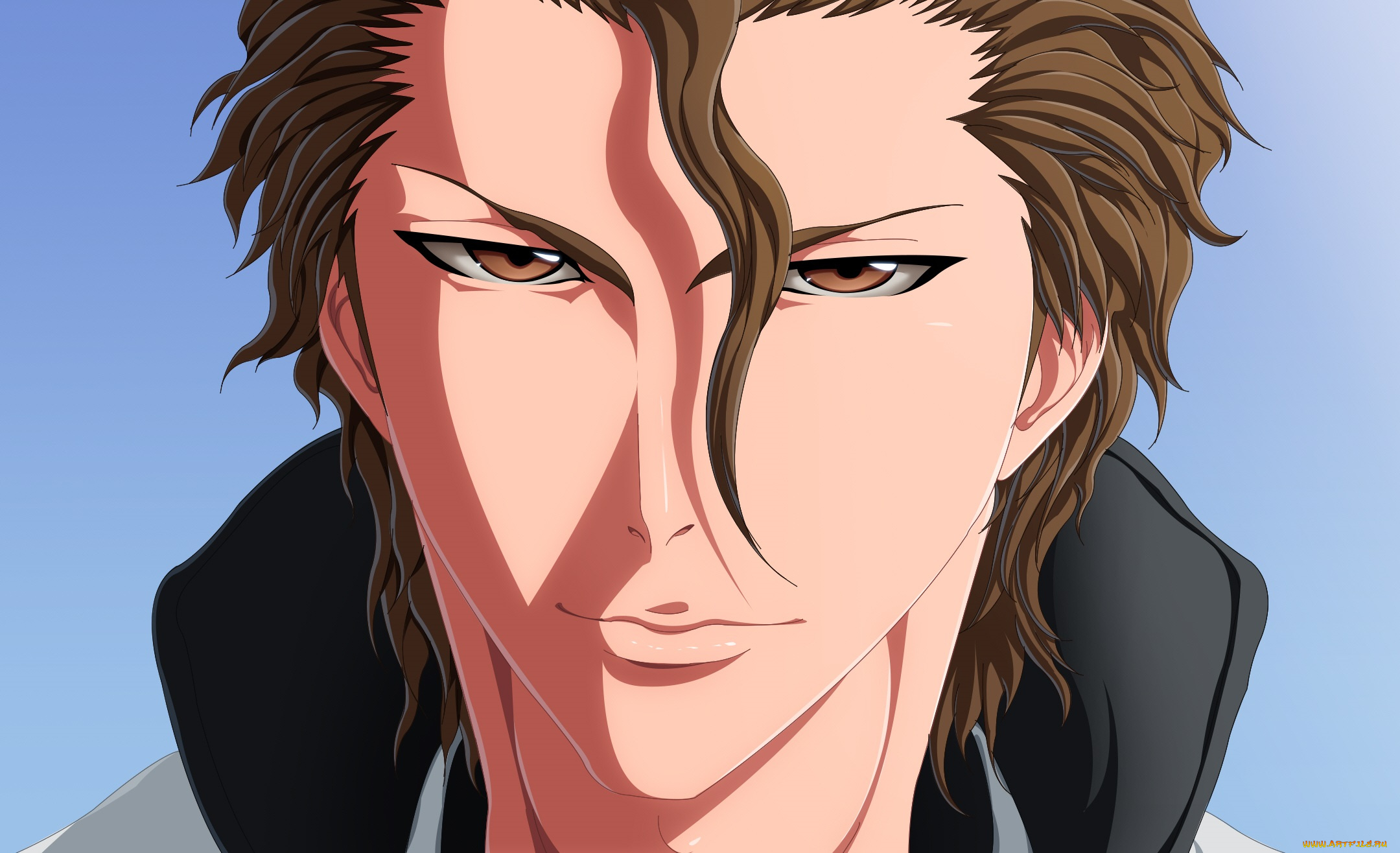 аниме, bleach, айзен