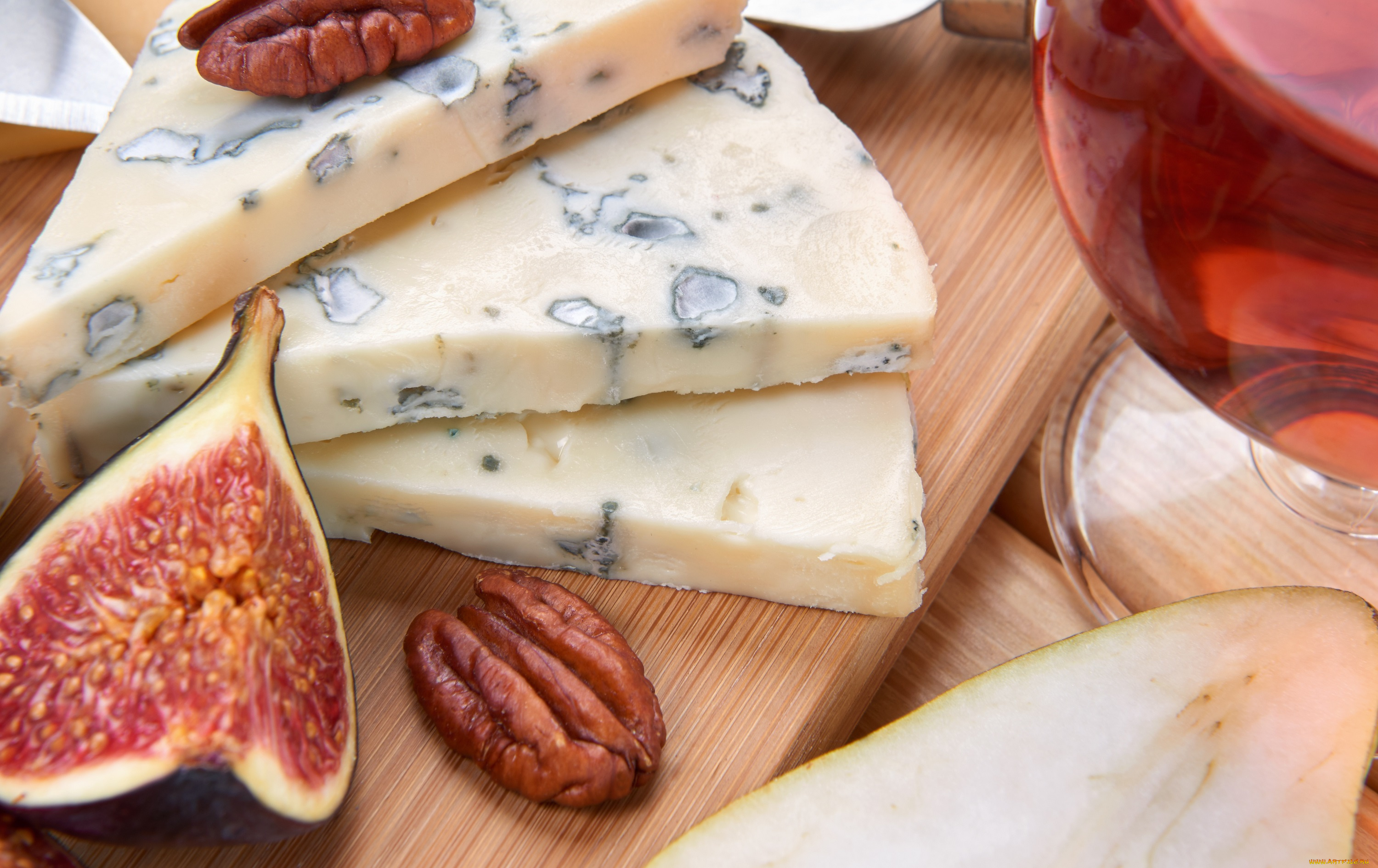 еда, сырные, изделия, орехи, зелень, инжир, сыр, хлеб, виноград