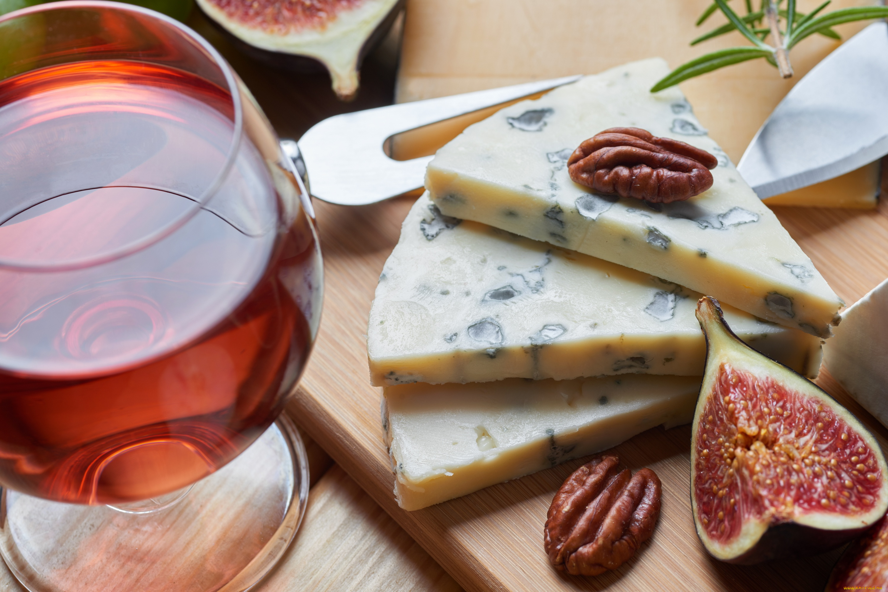 еда, сырные, изделия, хлеб, виноград, орехи, зелень, сыр, инжир