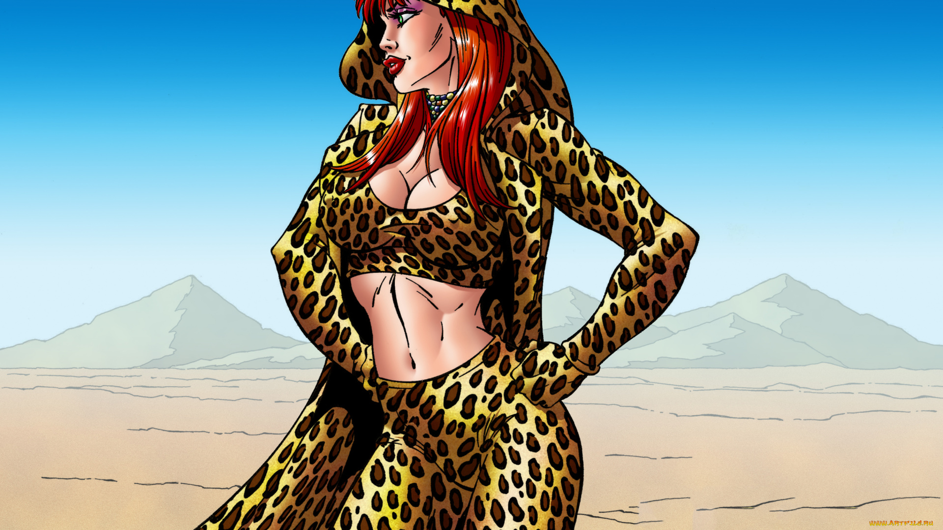 рисованное, комиксы, девушка, униформа, фон