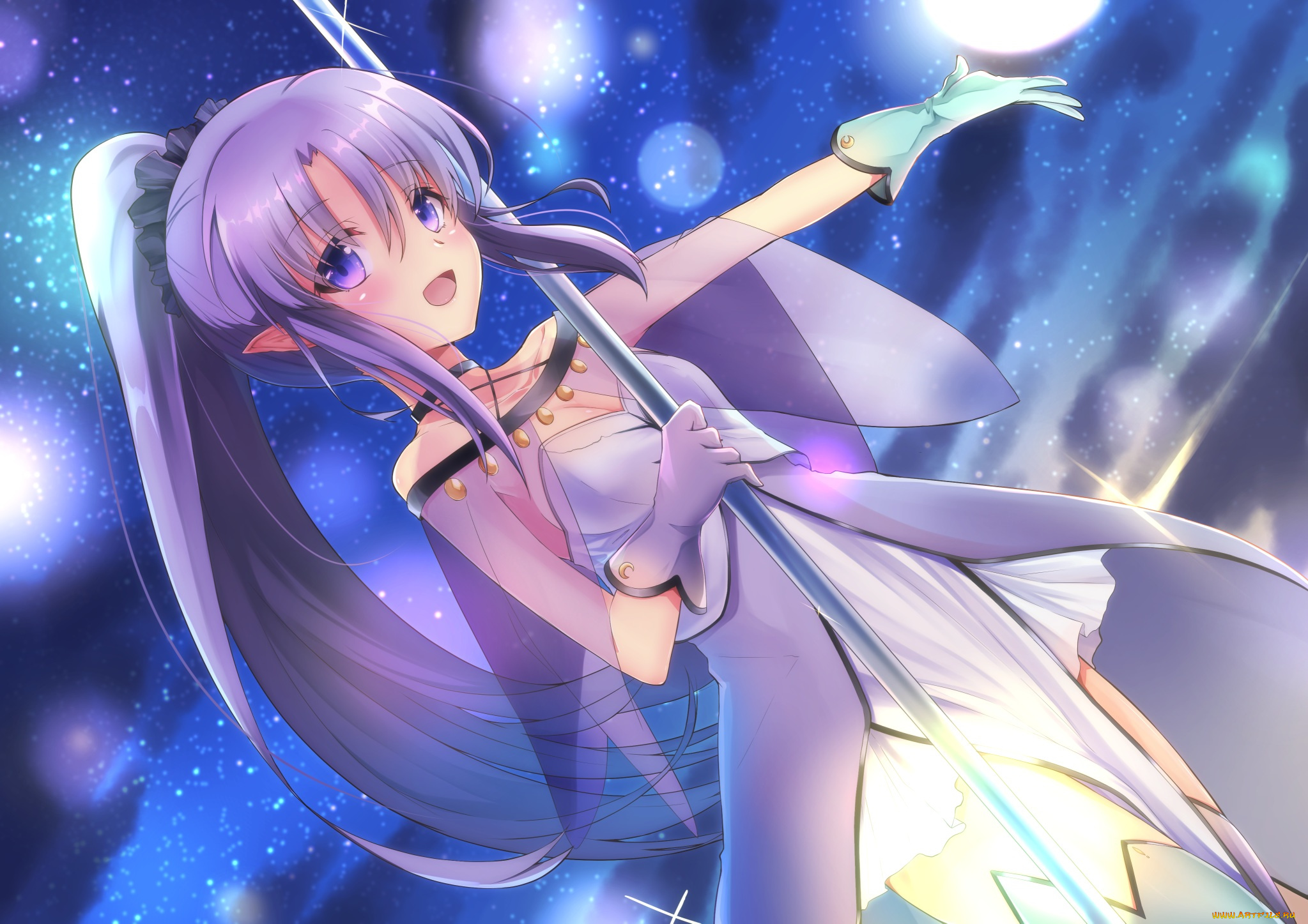 аниме, fate, stay, night, девушка