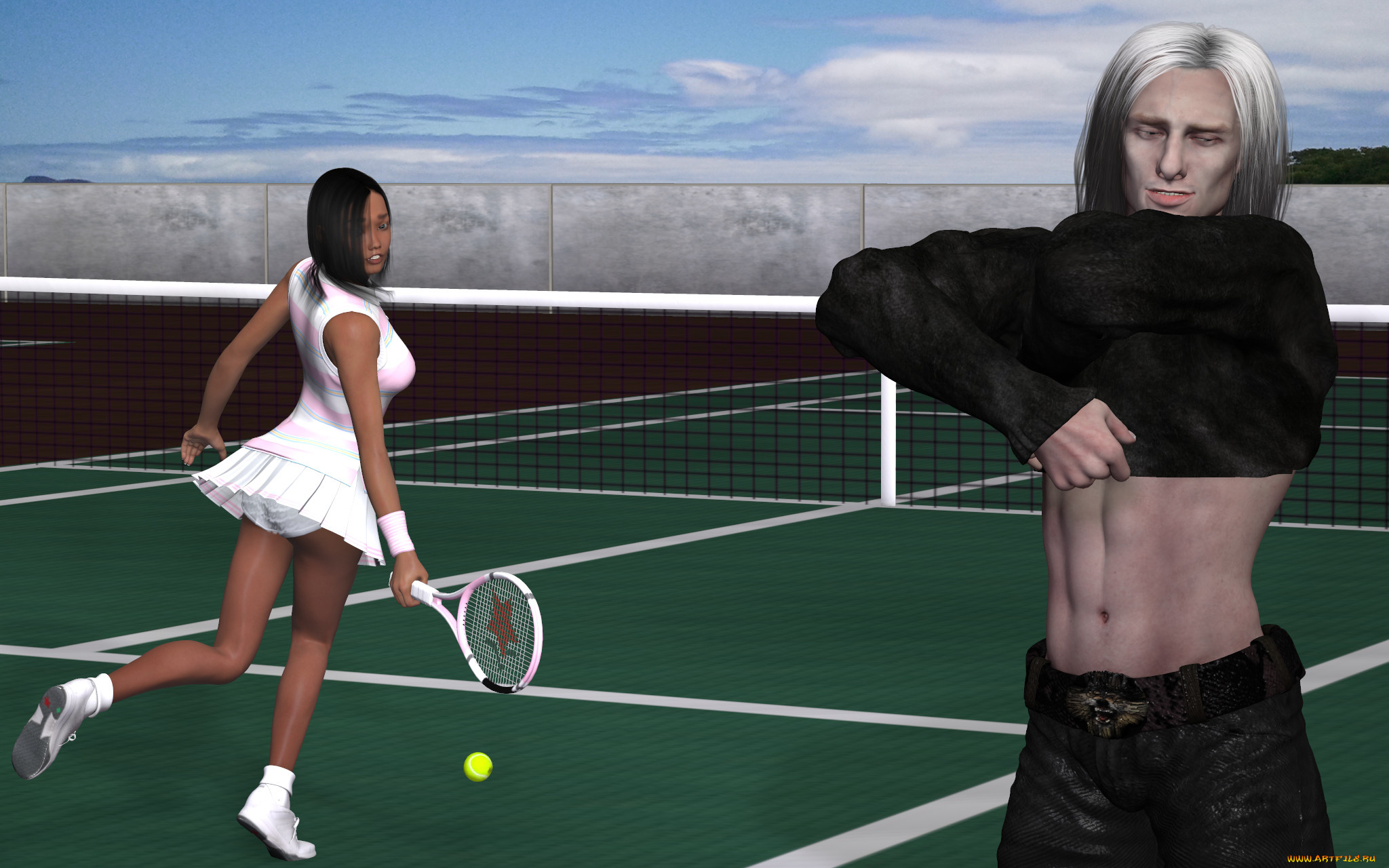 3д, графика, спорт, , sport, девушка, взгляд, фон