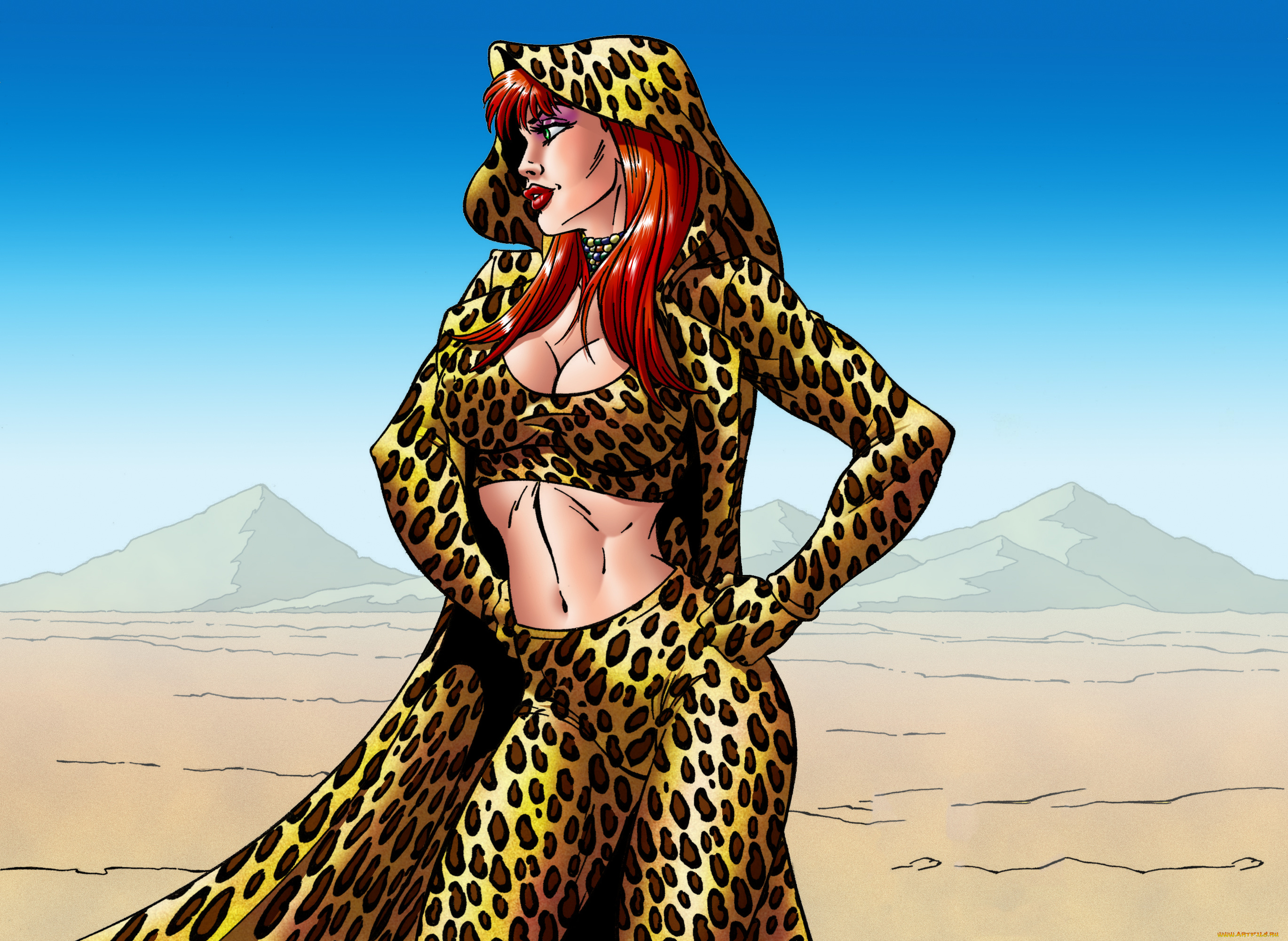 рисованное, комиксы, девушка, униформа, фон