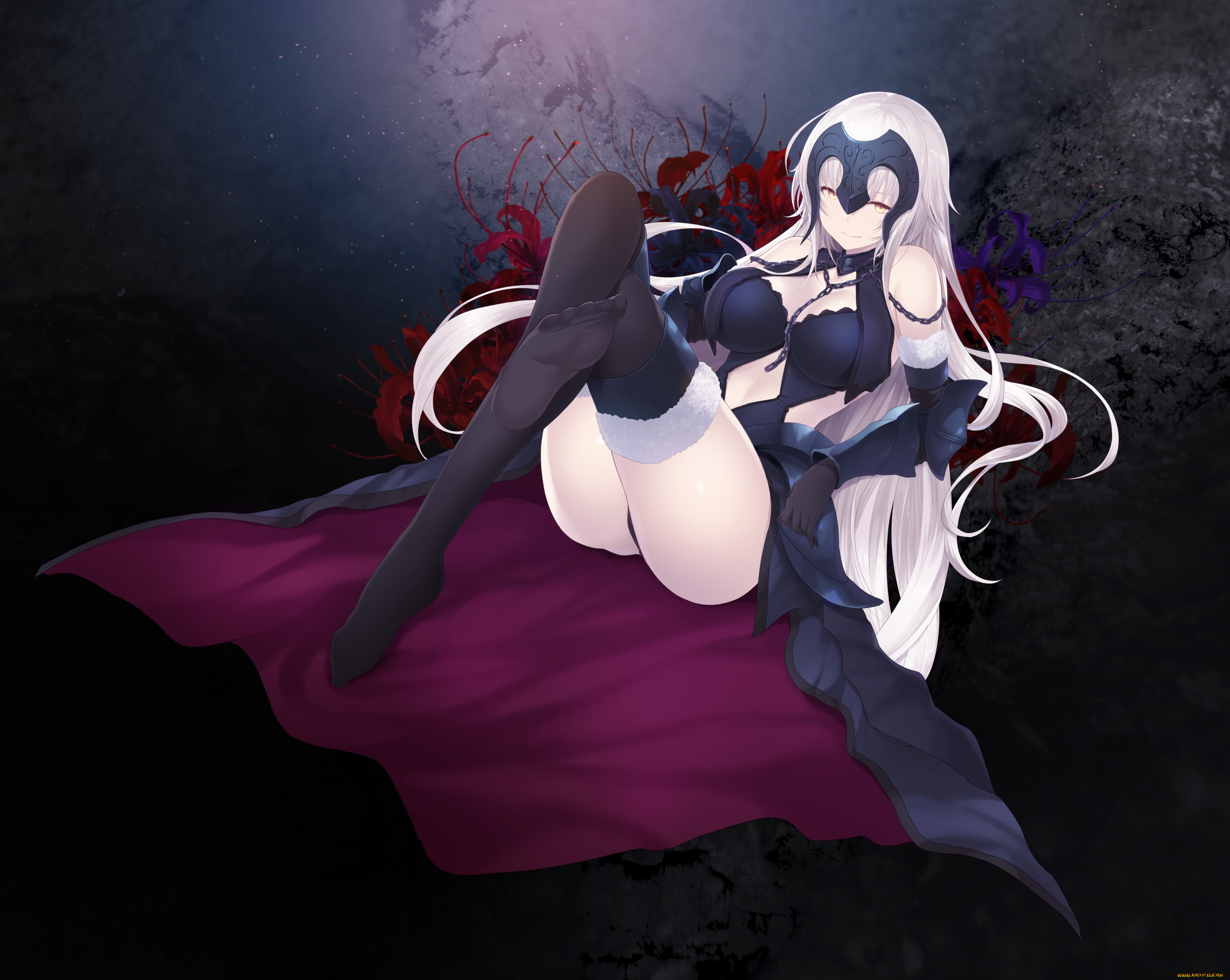 аниме, fate, stay, night, девушка