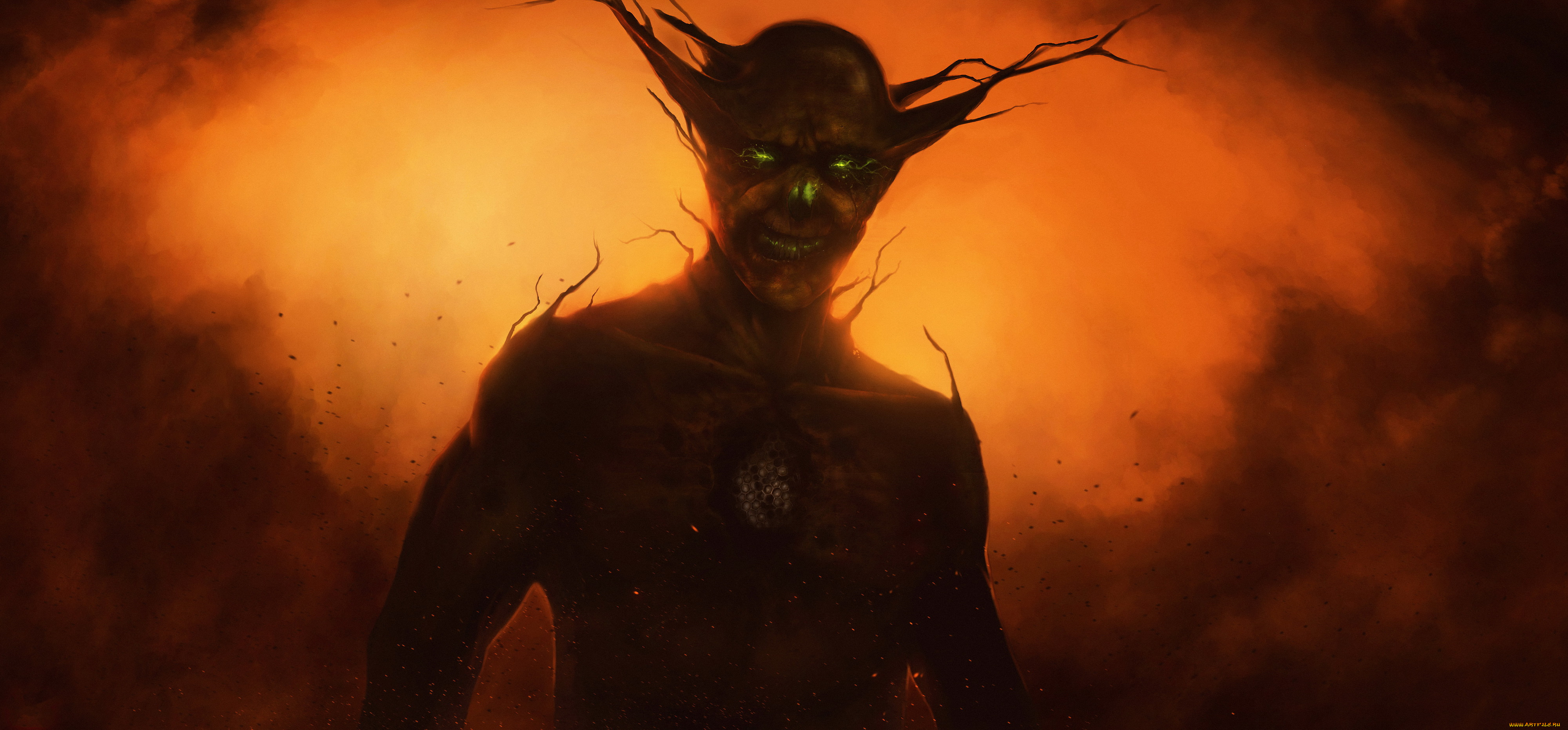 фэнтези, существа, существо, фон, взгляд