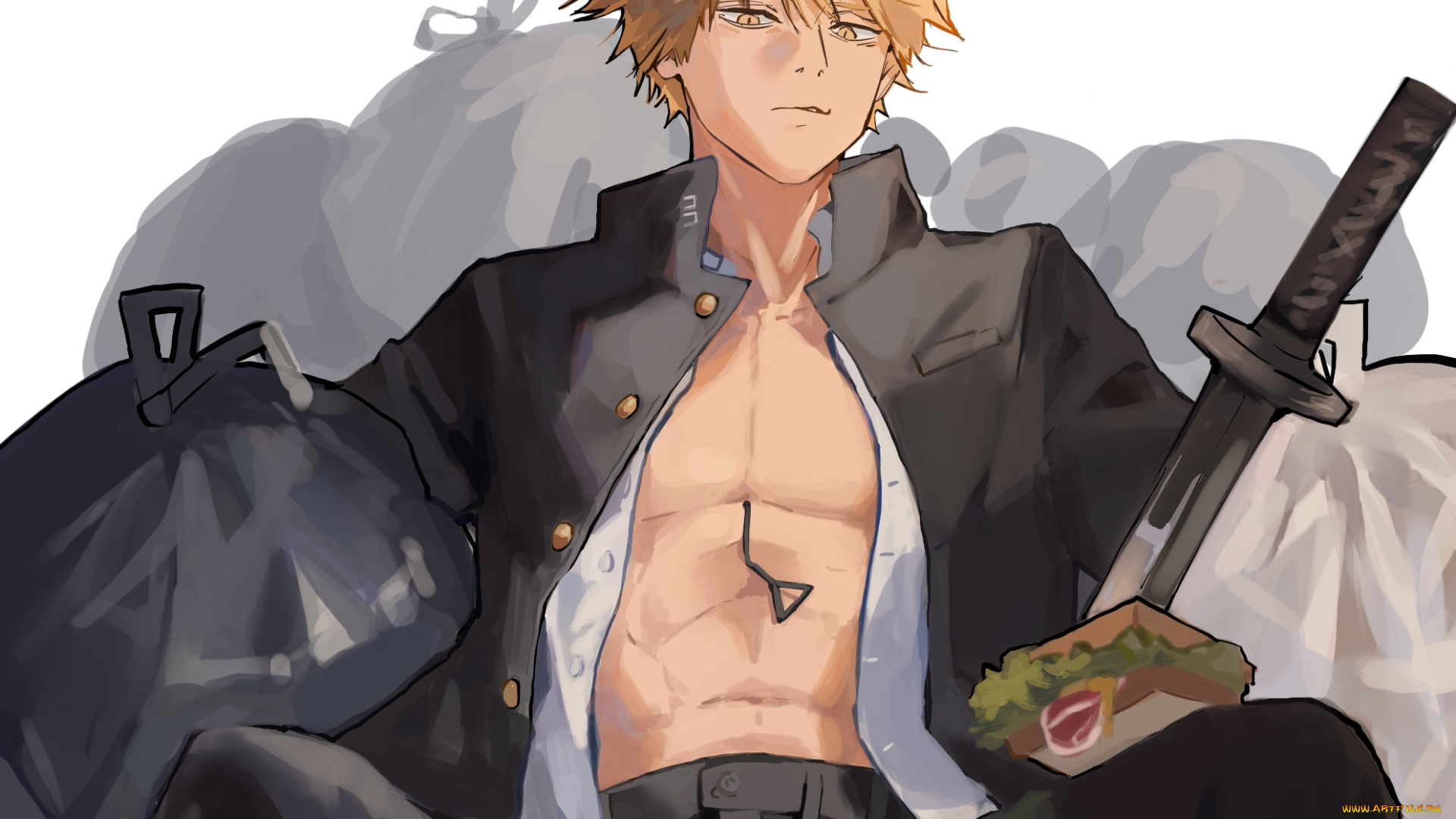 аниме, chainsaw, man, chainsaw, man