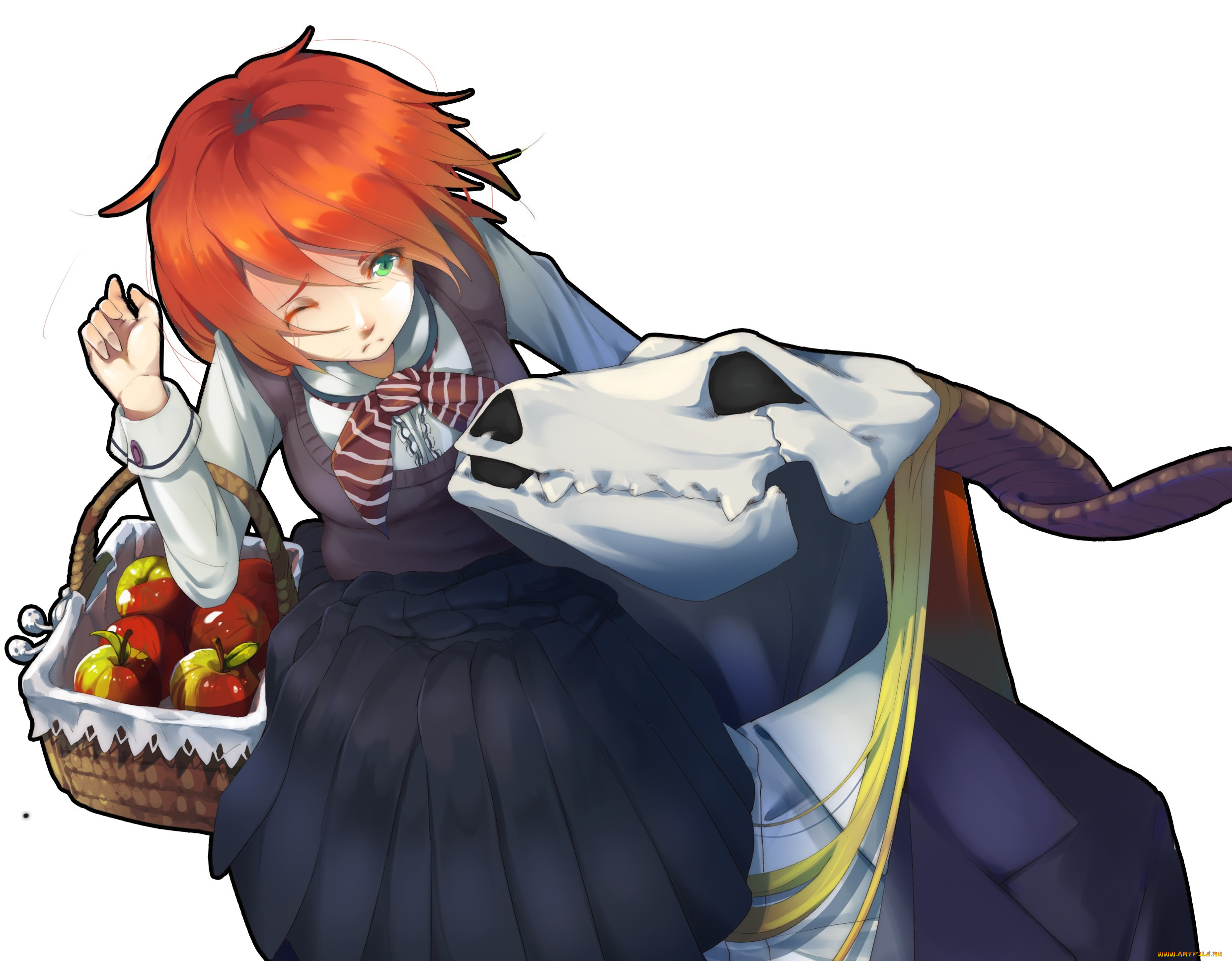 аниме, mahou, tsukai, no, yome, невеста, чародея