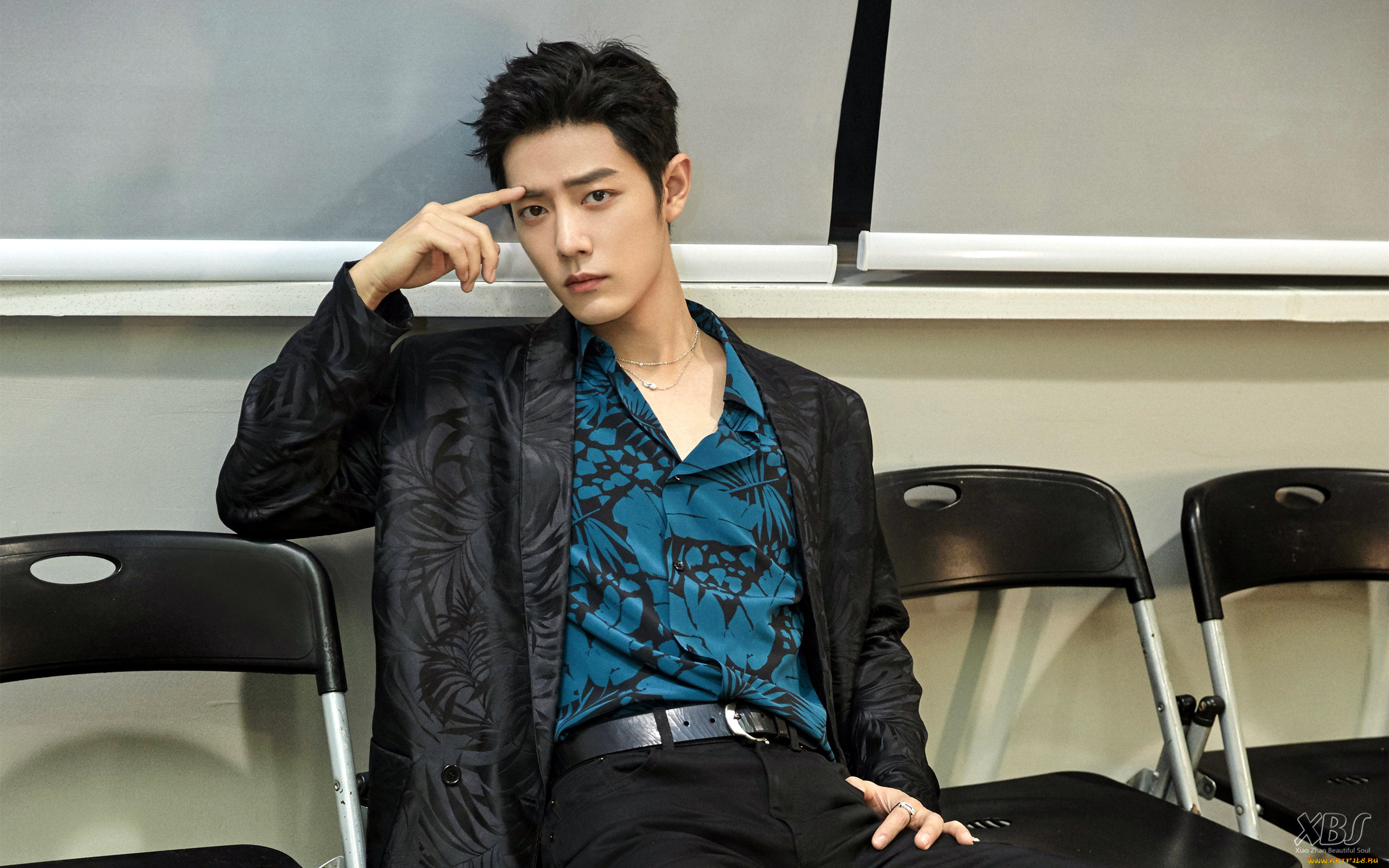 мужчины, xiao, zhan, актер, пиджак, рубашка, стулья