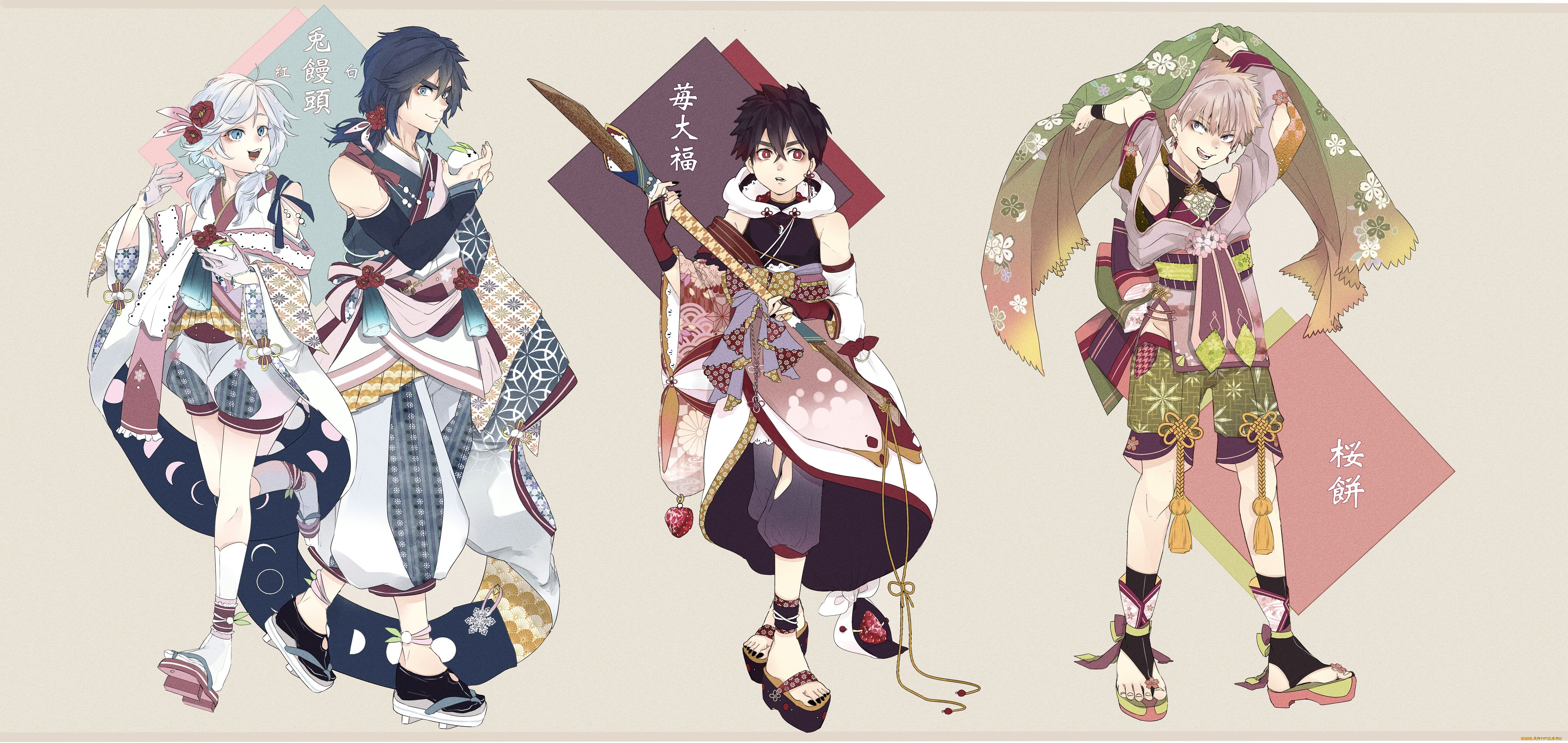 аниме, kemono, jihen, kemono, jihen