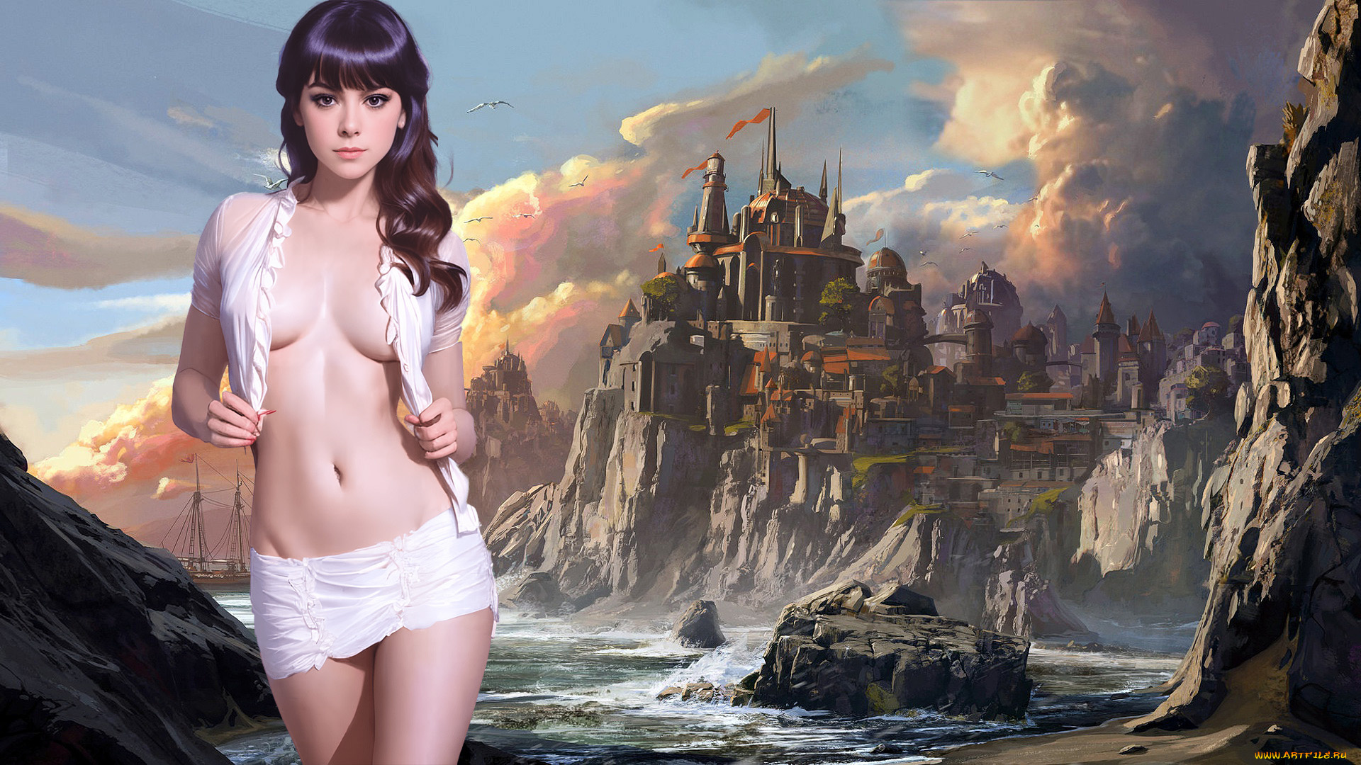 фэнтези, девушки, нейросети, графика, нейроарт, ai, art, нейронные, сети, рисунки, нейро, искусство