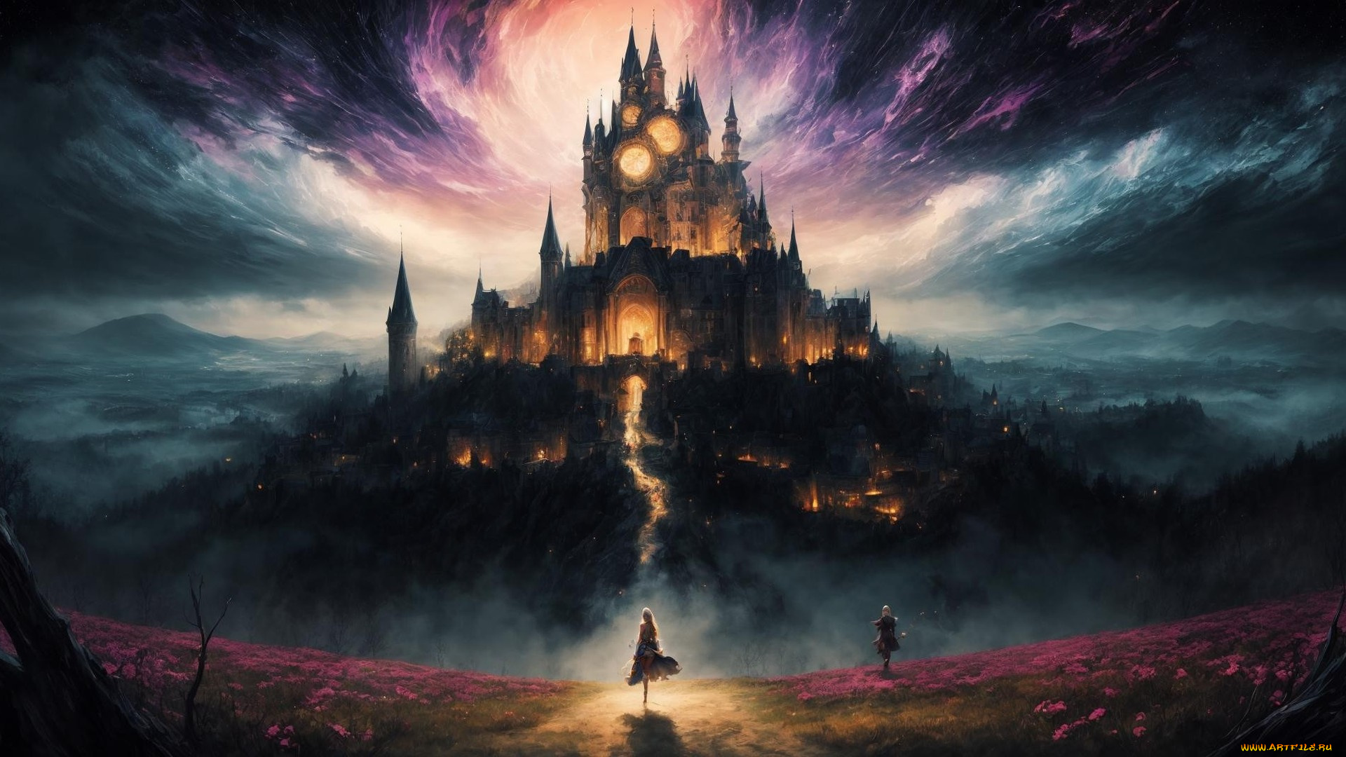 фэнтези, замки, нейросети, графика, нейроарт, ai, art, нейронные, сети, рисунки, нейро, искусство