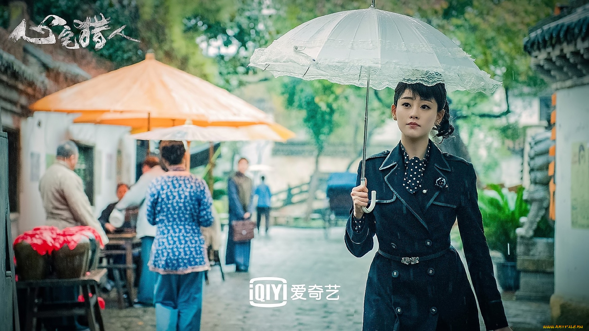 кино, фильмы, psych-hunter, девушка, зонт, люди, улица