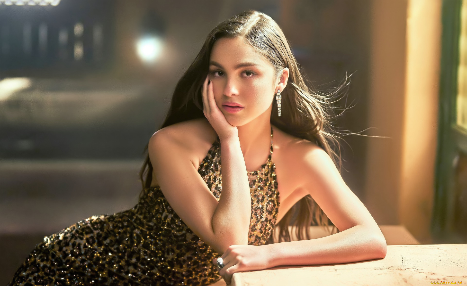 девушки, olivia, rodrigo, шатенка, платье