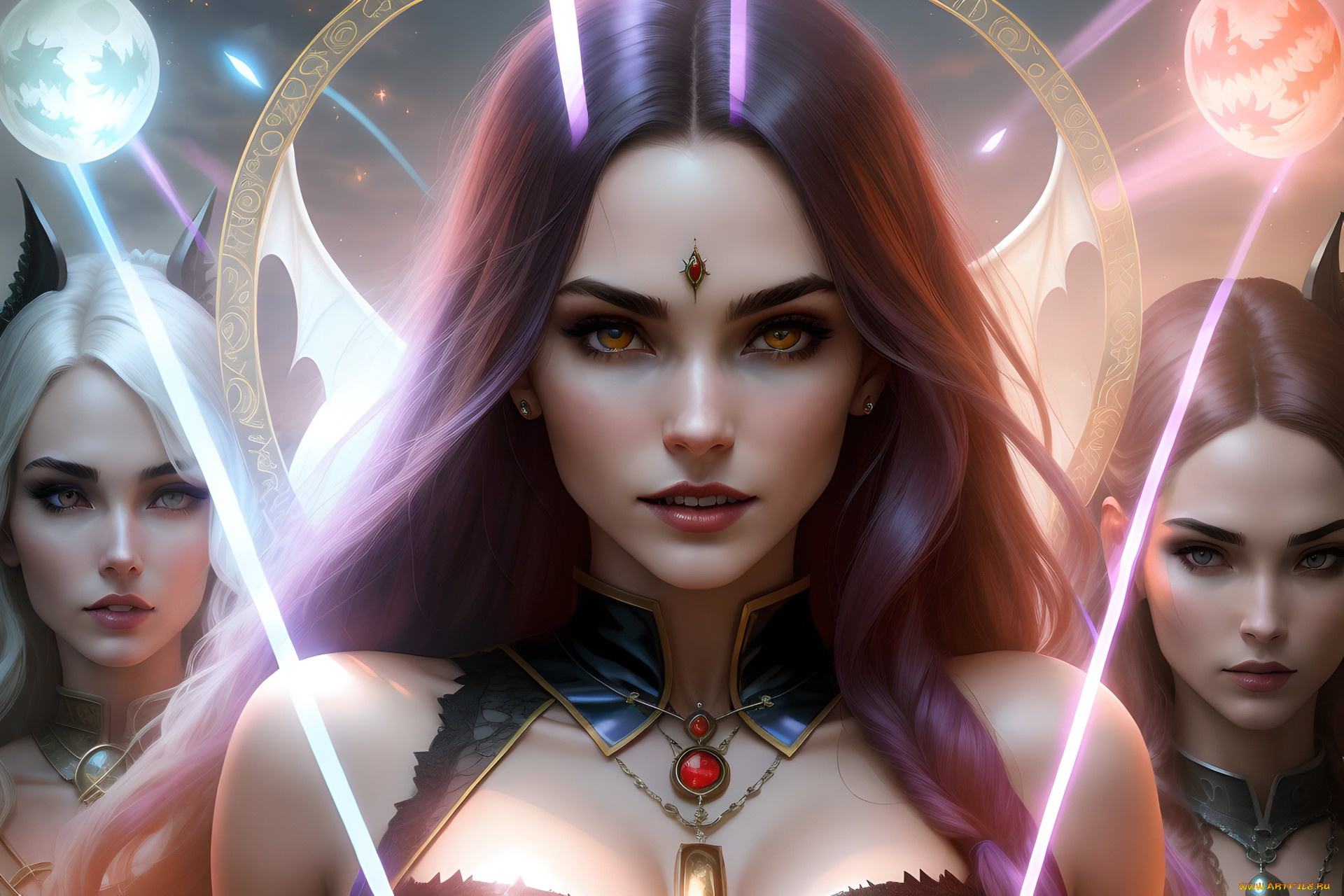 фэнтези, девушки, нейросети, графика, нейроарт, ai, art, нейронные, сети, рисунки, нейро, искусство