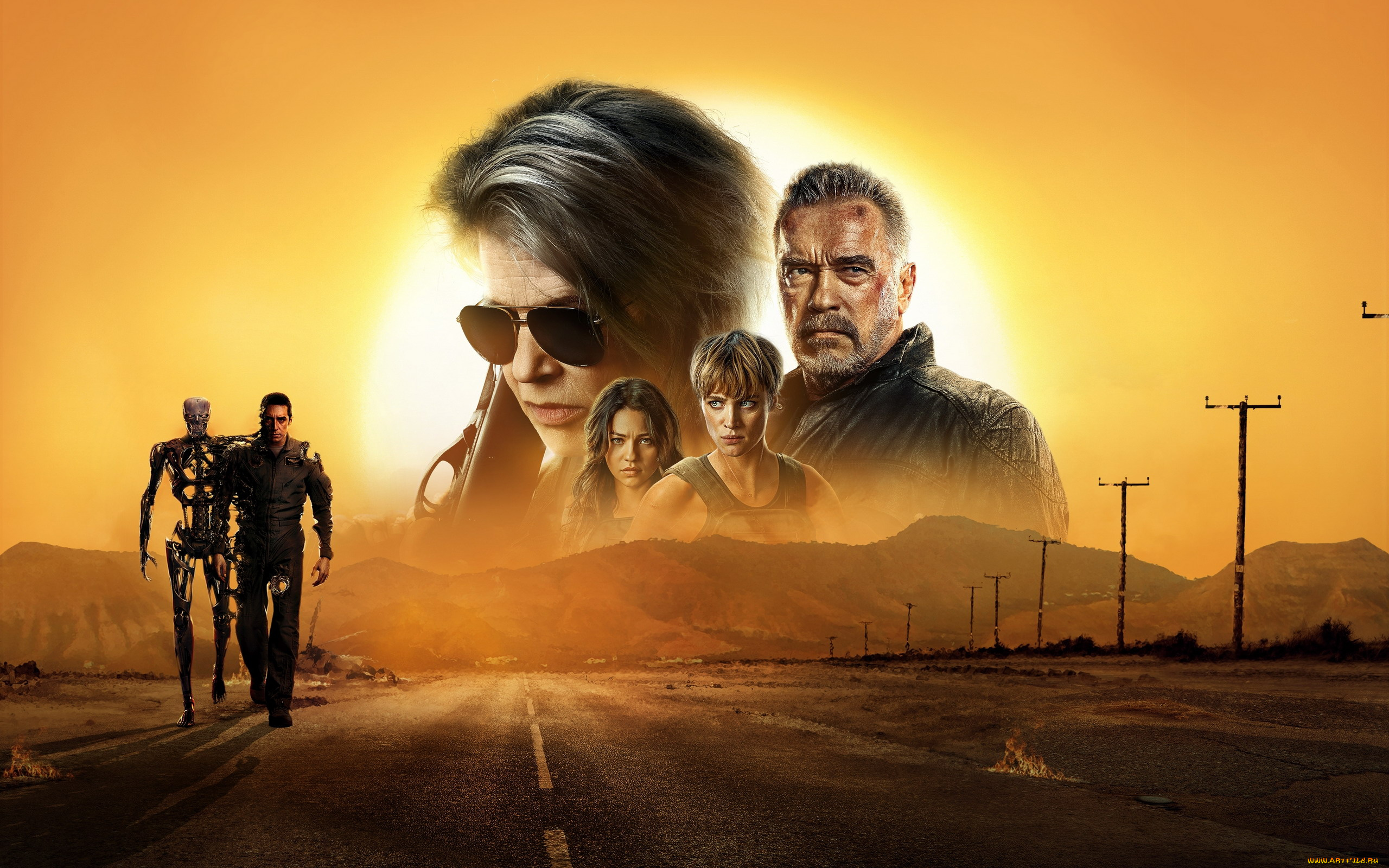 кино, фильмы, terminator, , dark, fate, , 2019, коллаж