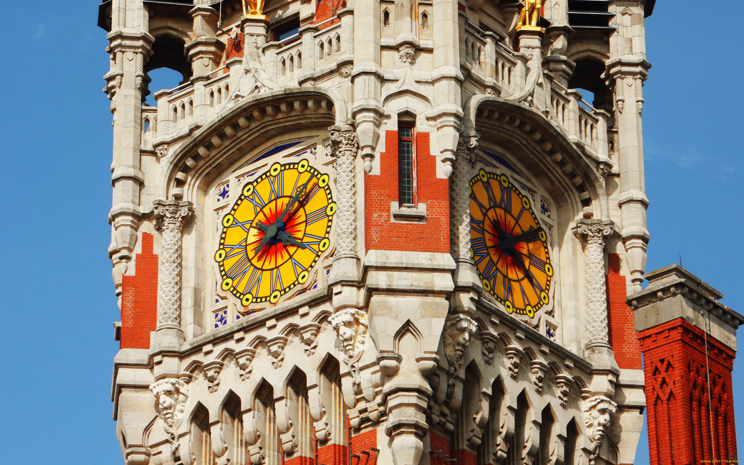 разное, элементы, архитектуры, башенные, часы