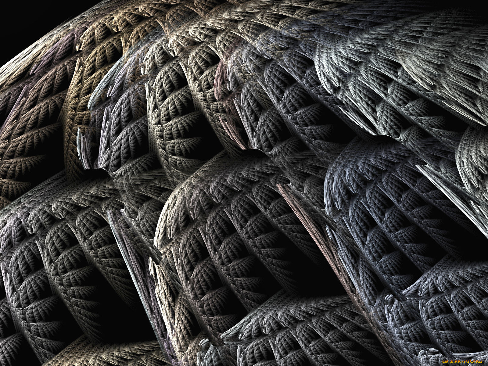 3д, графика, fractal, фракталы, фрактал, тёмный, узор