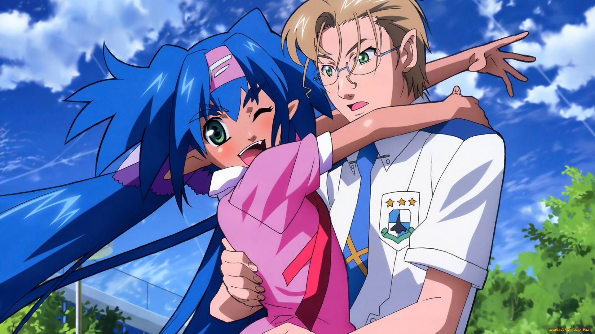 аниме, macross, frontier, девушки