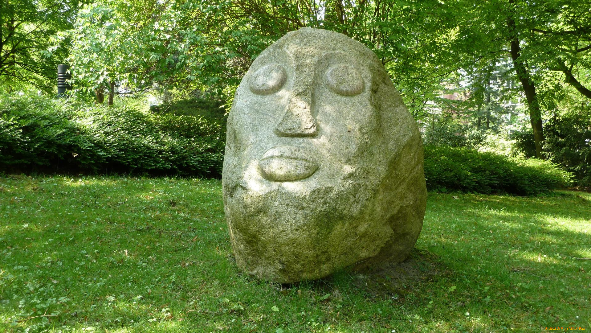 разное, рельефы, статуи, музейные, экспонаты, лицо, камень