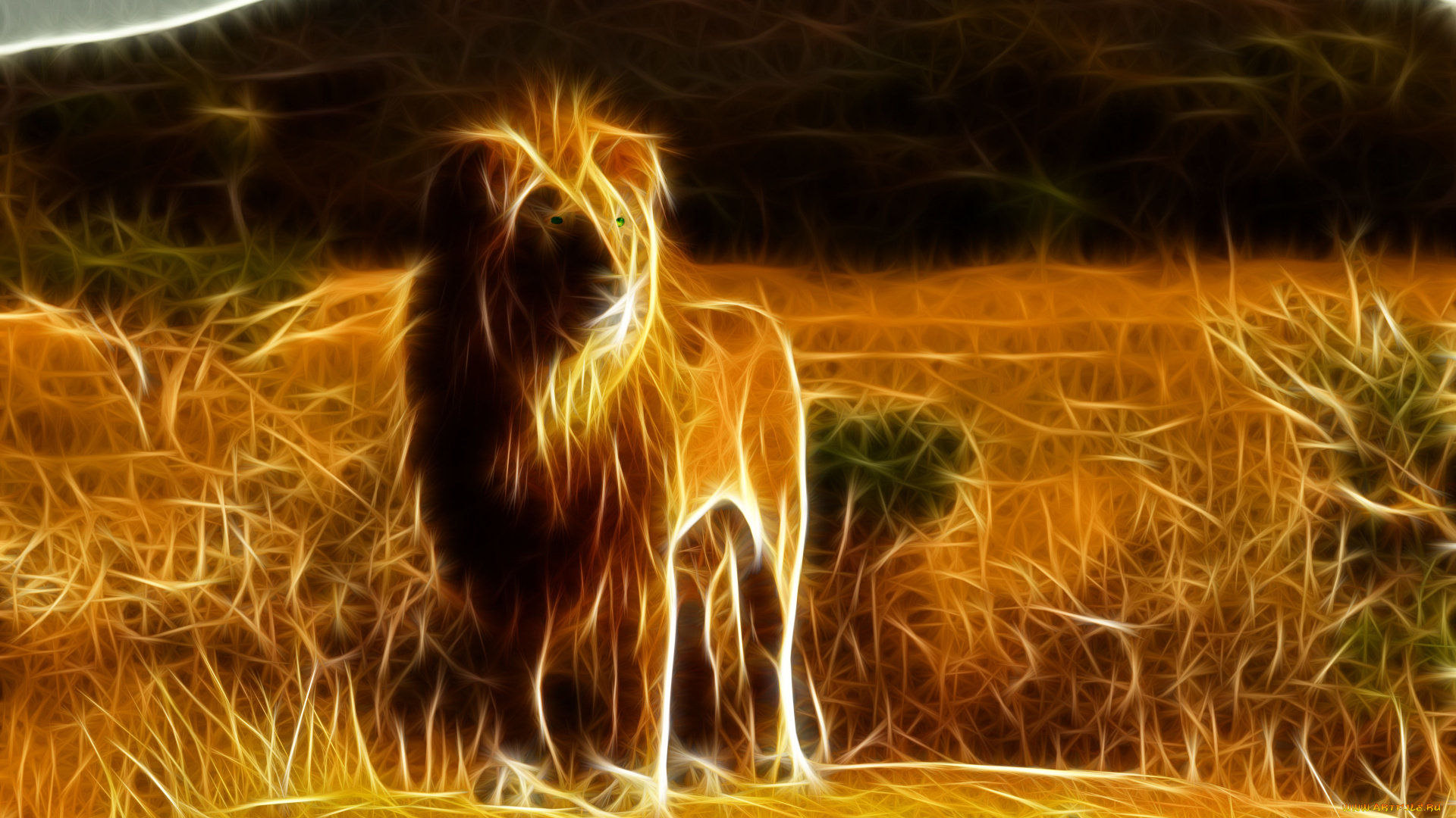 3д, графика, animals, животные, лев