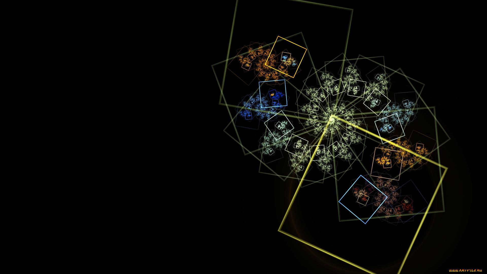 3д, графика, fractal, фракталы, цвета, фон, узор