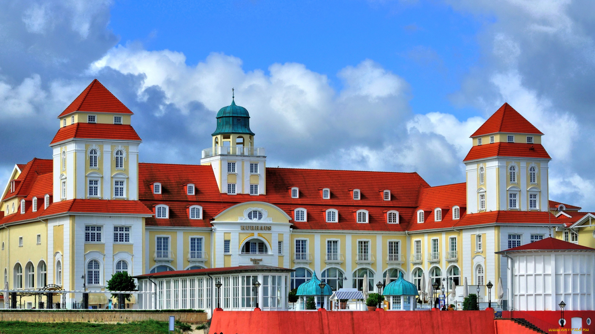 германия, бинц, города, здания, дома