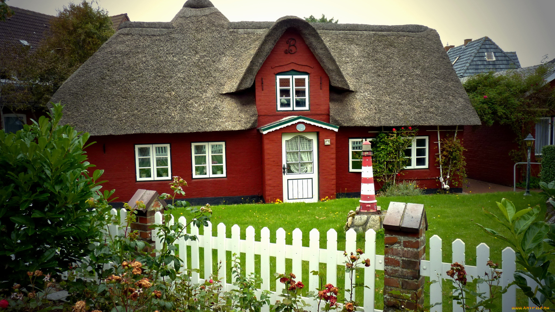 германия, нордорф, города, здания, дома, ландшафт, дом