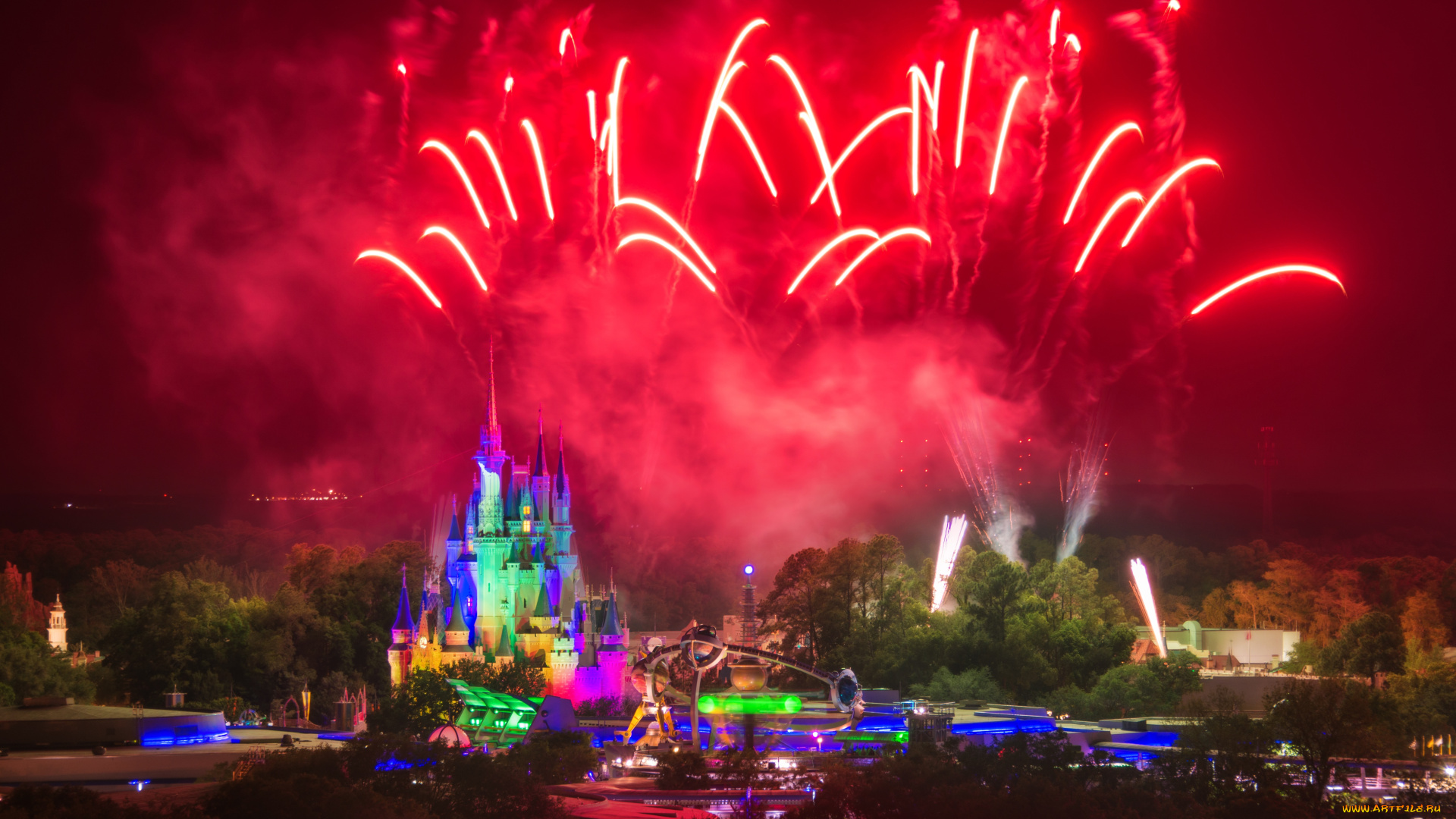 города, диснейленд, флорида