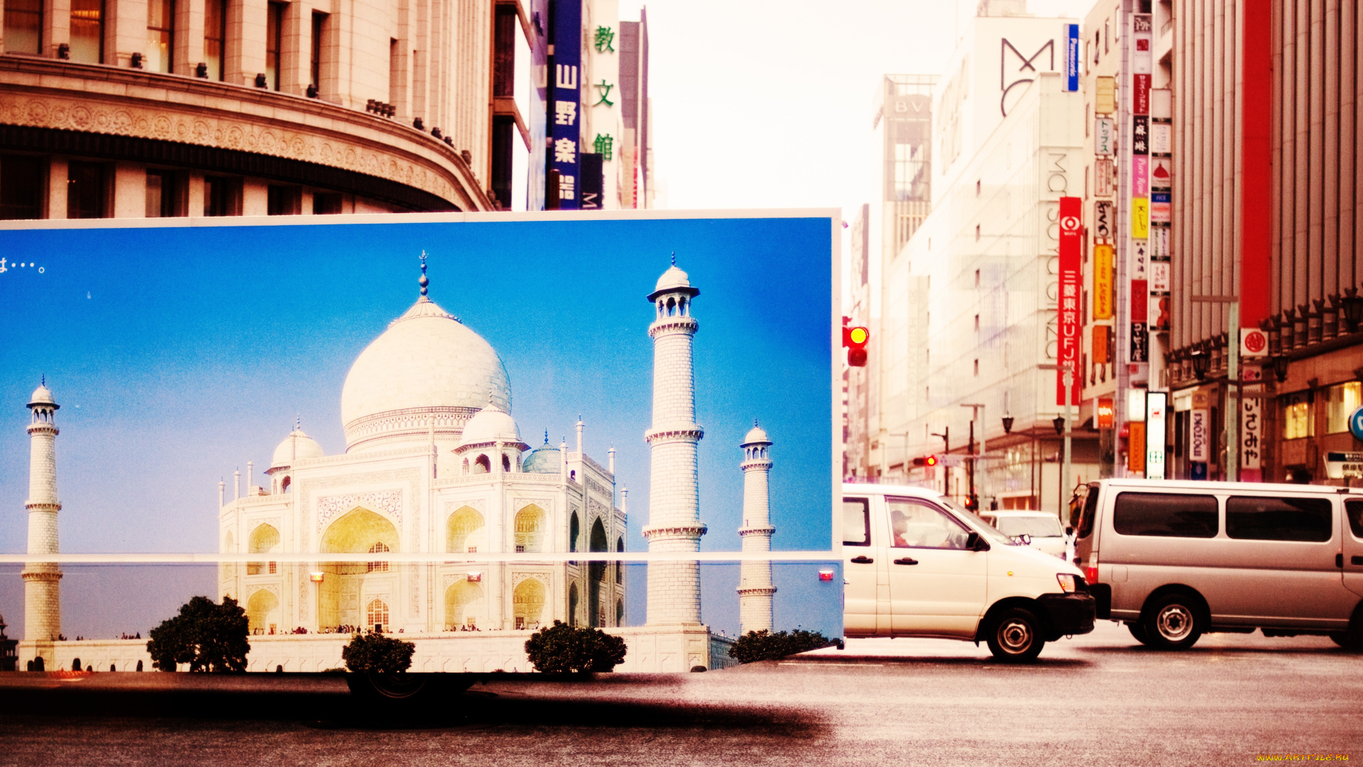 города, токио, Япония, автомобили, движение