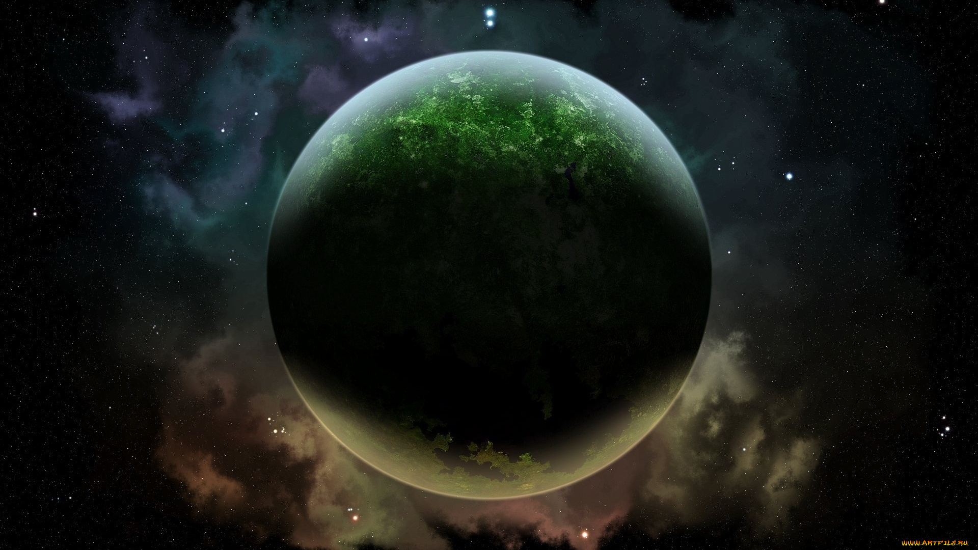 космос, арт, планета